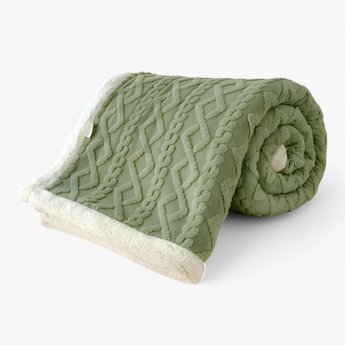 home & garden : Nora | Dubbel Dikke Winterdeken - Super Zacht en Warm in Groen van Pantinoshop