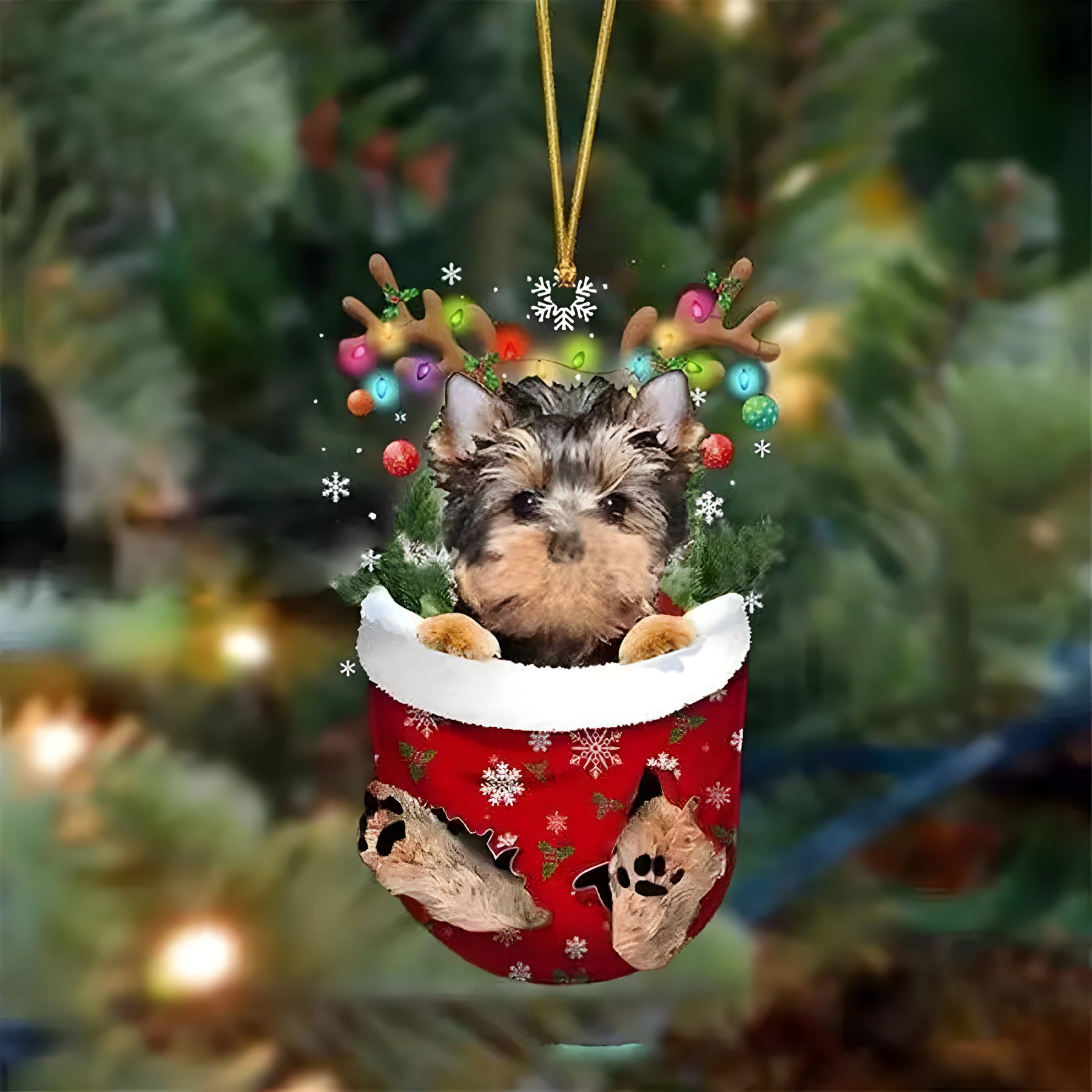 pets : Schattige Pupp Decoratie | Kerstboom Hangertje Hond - Feestelijke Charme en Cadeau voor Hondenliefhebbers in Stijl S van Pantinoshop