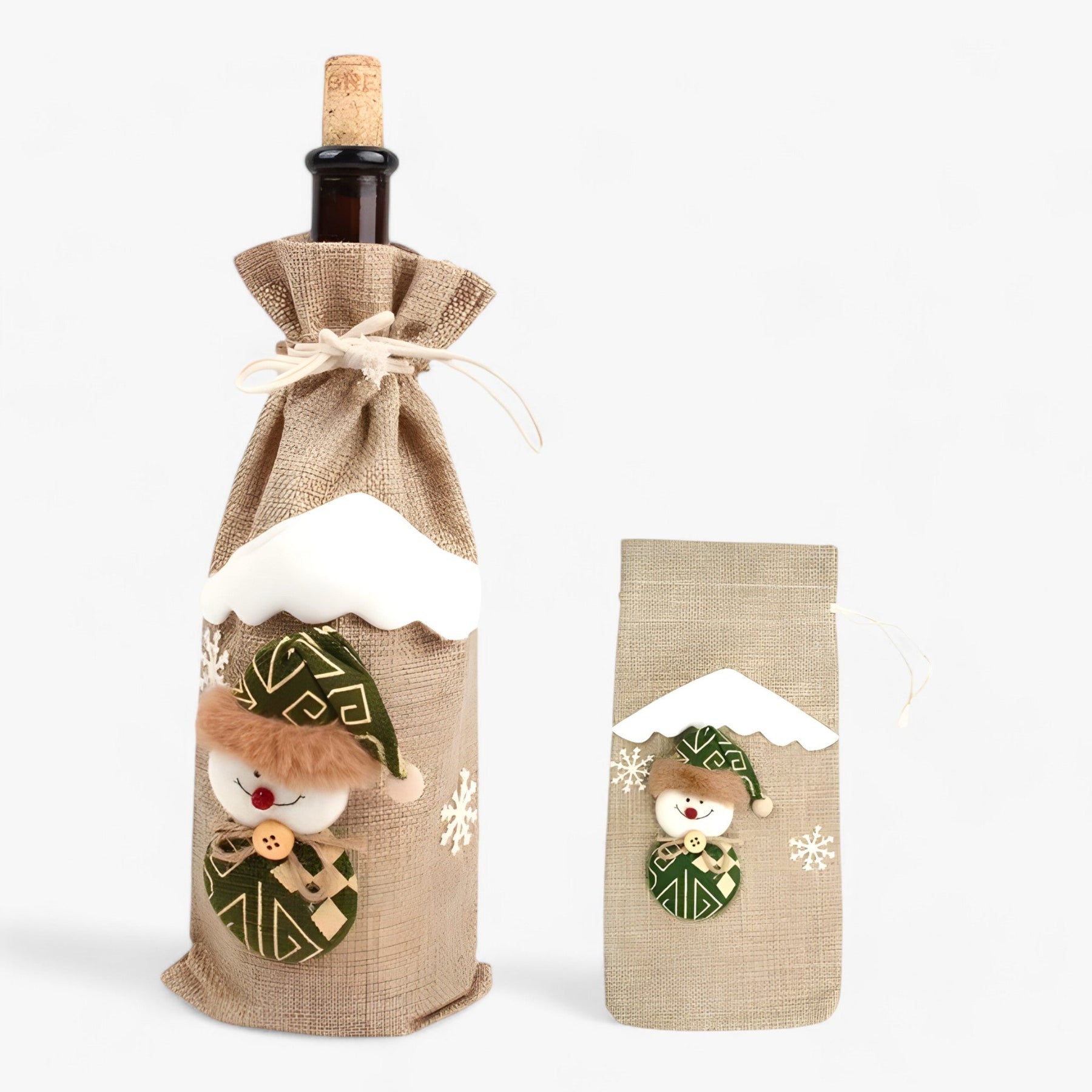 home & garden : FengRise Decoratie | Flessenhoes Kerstman - Kerstsocken Cadeaustandaard - Kerstservies - Nieuwjaarsgeschenk in 5 14x16cm van Pantinoshop