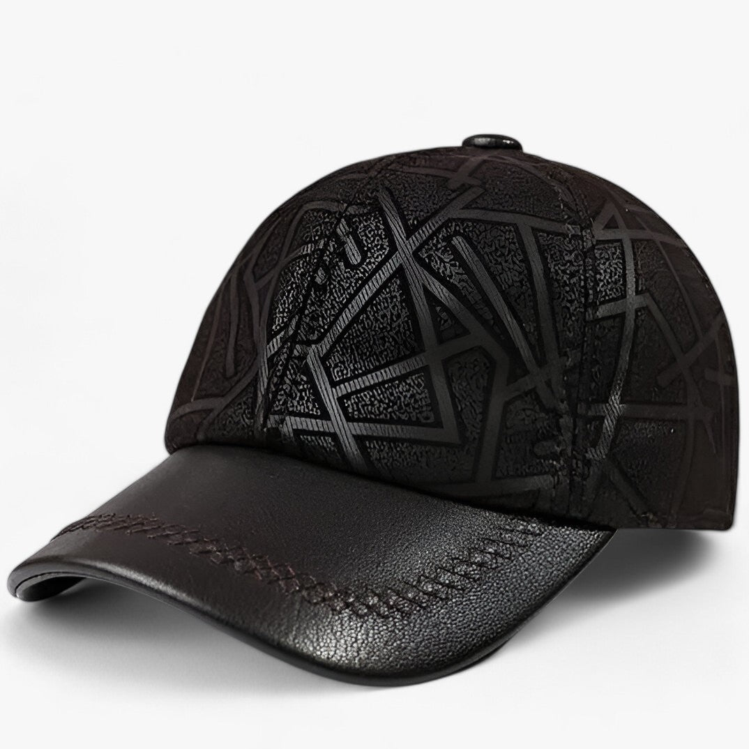 men's fashion : Justin | Stijlvolle Leren Pet - Tijdloze Elegantie in van Pantinoshop