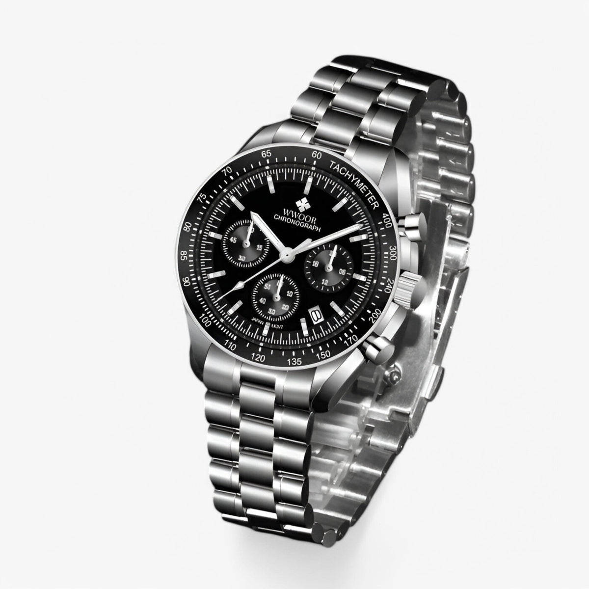 watches : Adrian | Luxe stalen chronograafhorloge in van Pantinoshop