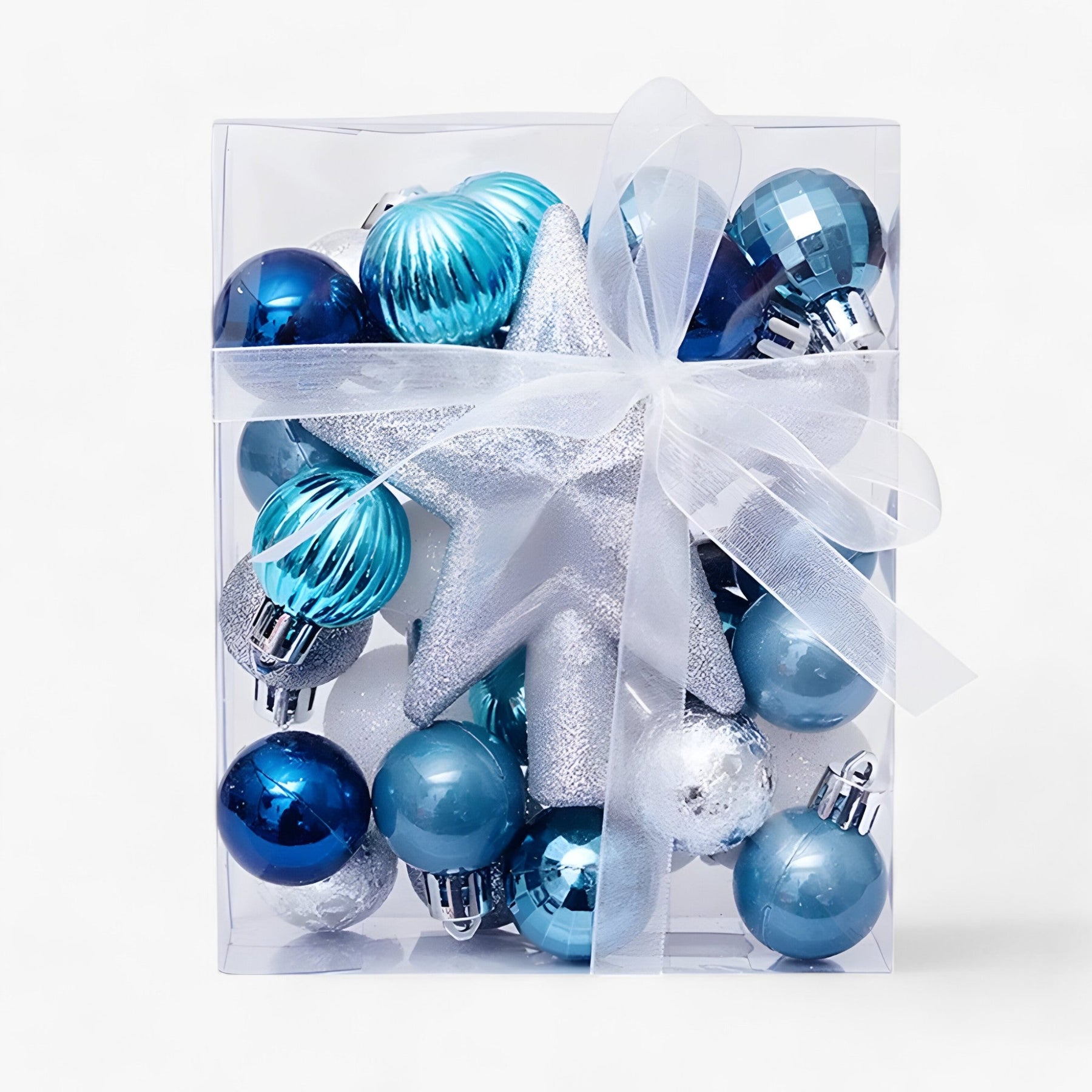 home & garden : Sophia's Deco | Set van 30 Kerstversieringen - Transformeer Uw Boom met Feestelijke Elegantie in Blauw van Pantinoshop