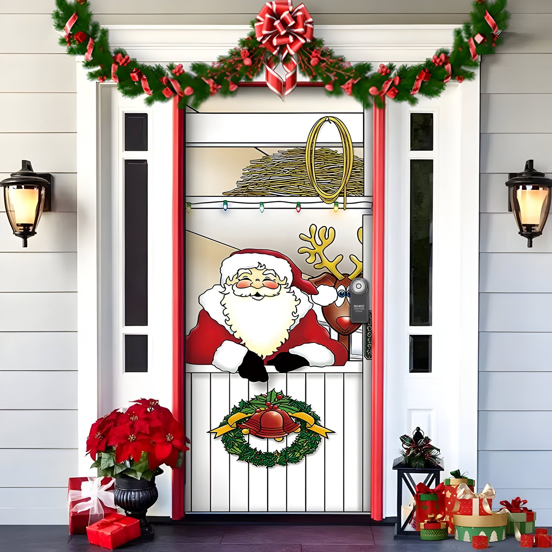 home & garden : HolidayCheer | Kerst Achtergrondbanner van Polyester - Creëer een Feestelijke Sfeer voor Uw Decoraties in Stijl-17 van Pantinoshop