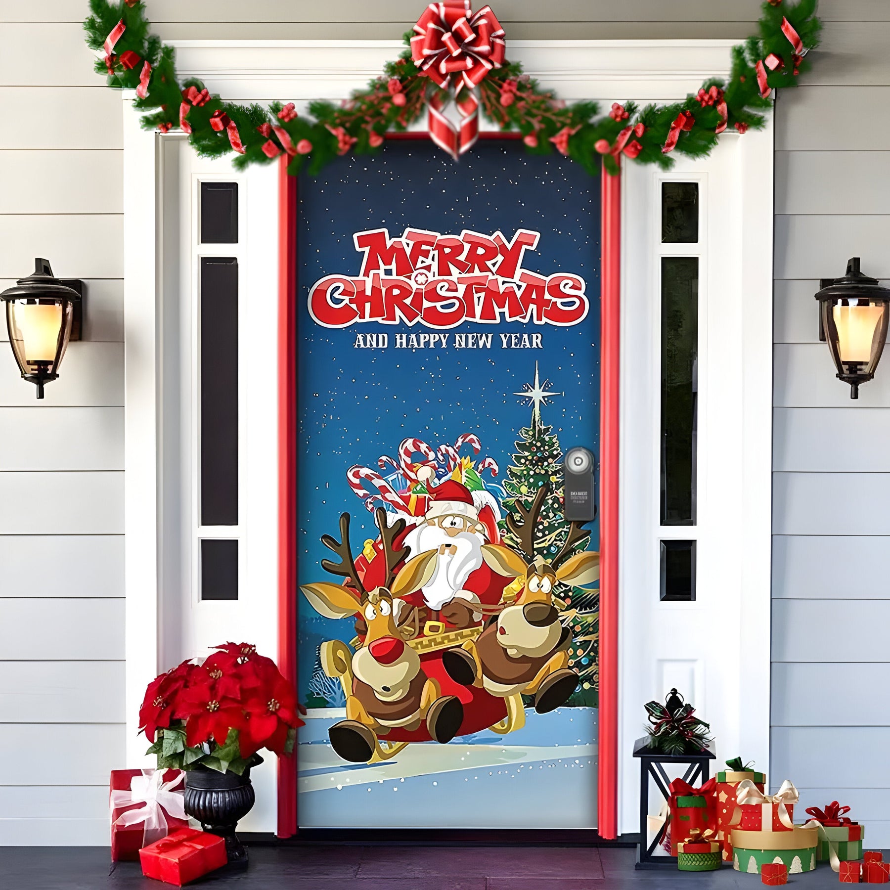 home & garden : HolidayCheer | Kerst Achtergrondbanner van Polyester - Creëer een Feestelijke Sfeer voor Uw Decoraties in Stijl-10 van Pantinoshop