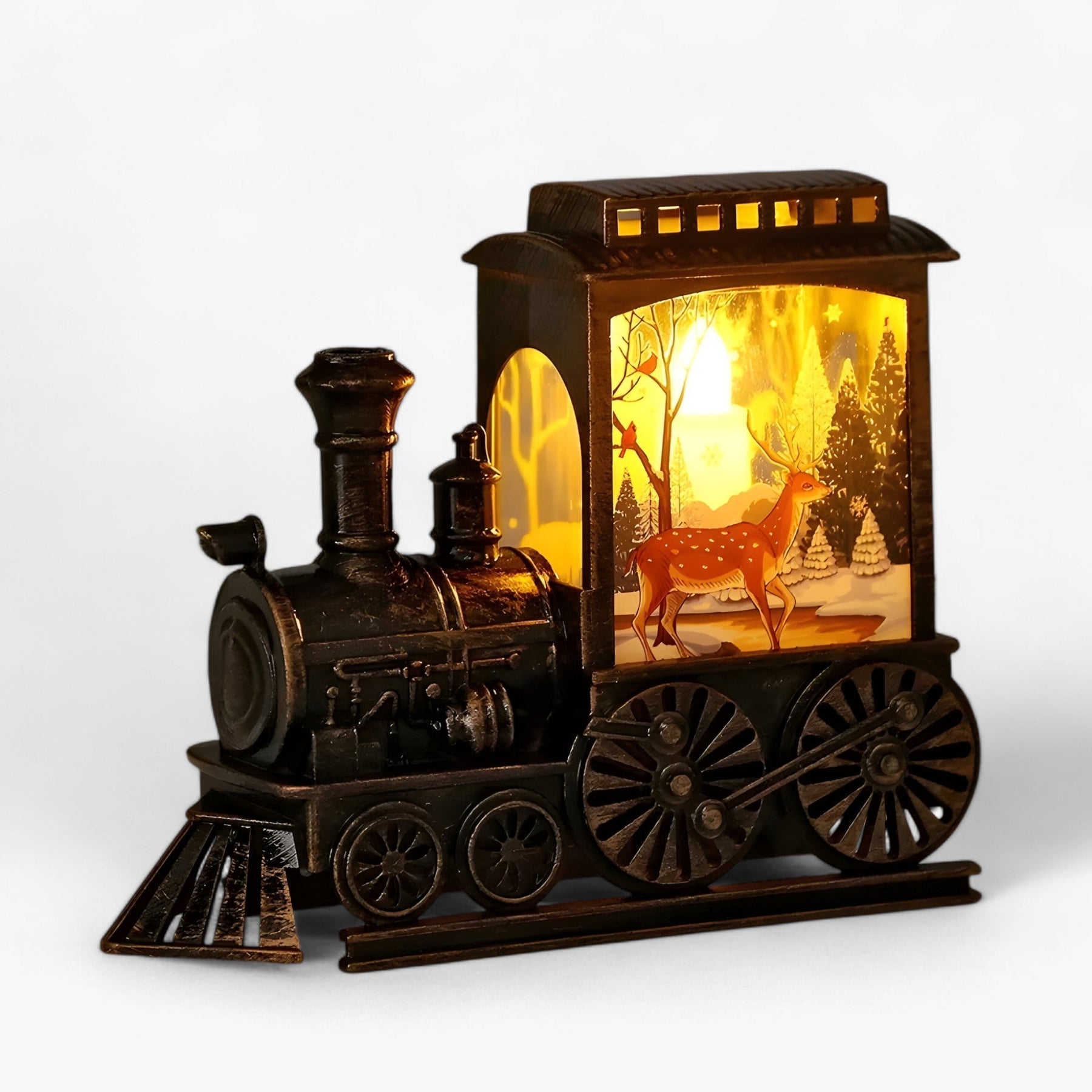 home & garden : Vintage treinlampen | Draagbare batterijlampen - Feestelijke kerst- en feestversieringen in Herten 1 +1 GRATIS van Pantinoshop