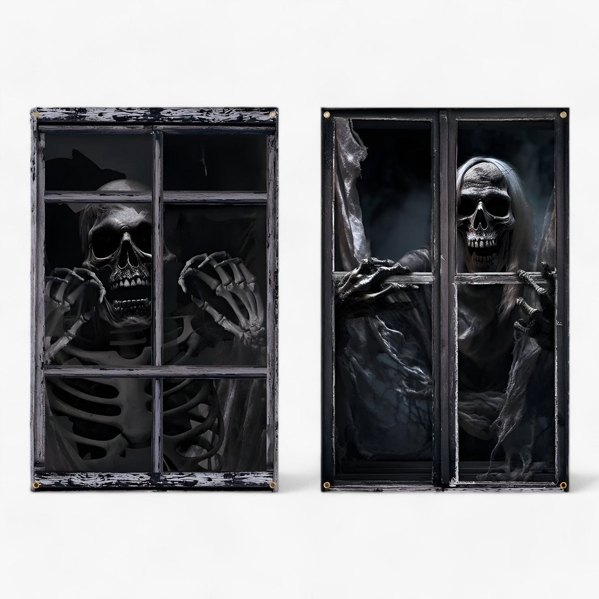 home & garden : Bloeddorstige black-out | Halloween silhouet raamgordijnen - Spooky Horror Decor in Halloween-02 van Pantino