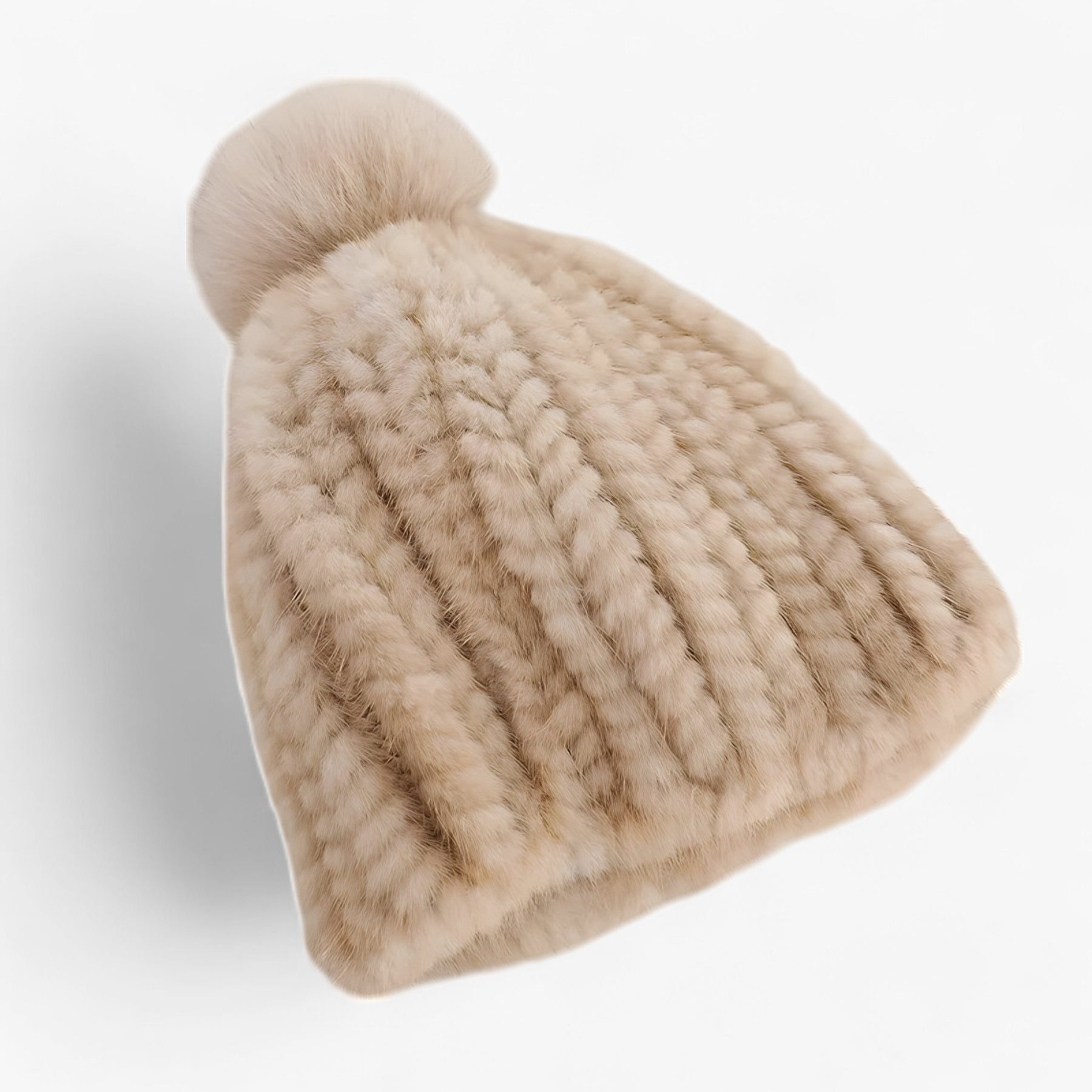 men's fashion : Camille | Luxe Marterbont Hoed - Winterse Warmte & Elegantie in Beige Één maat van Pantinoshop