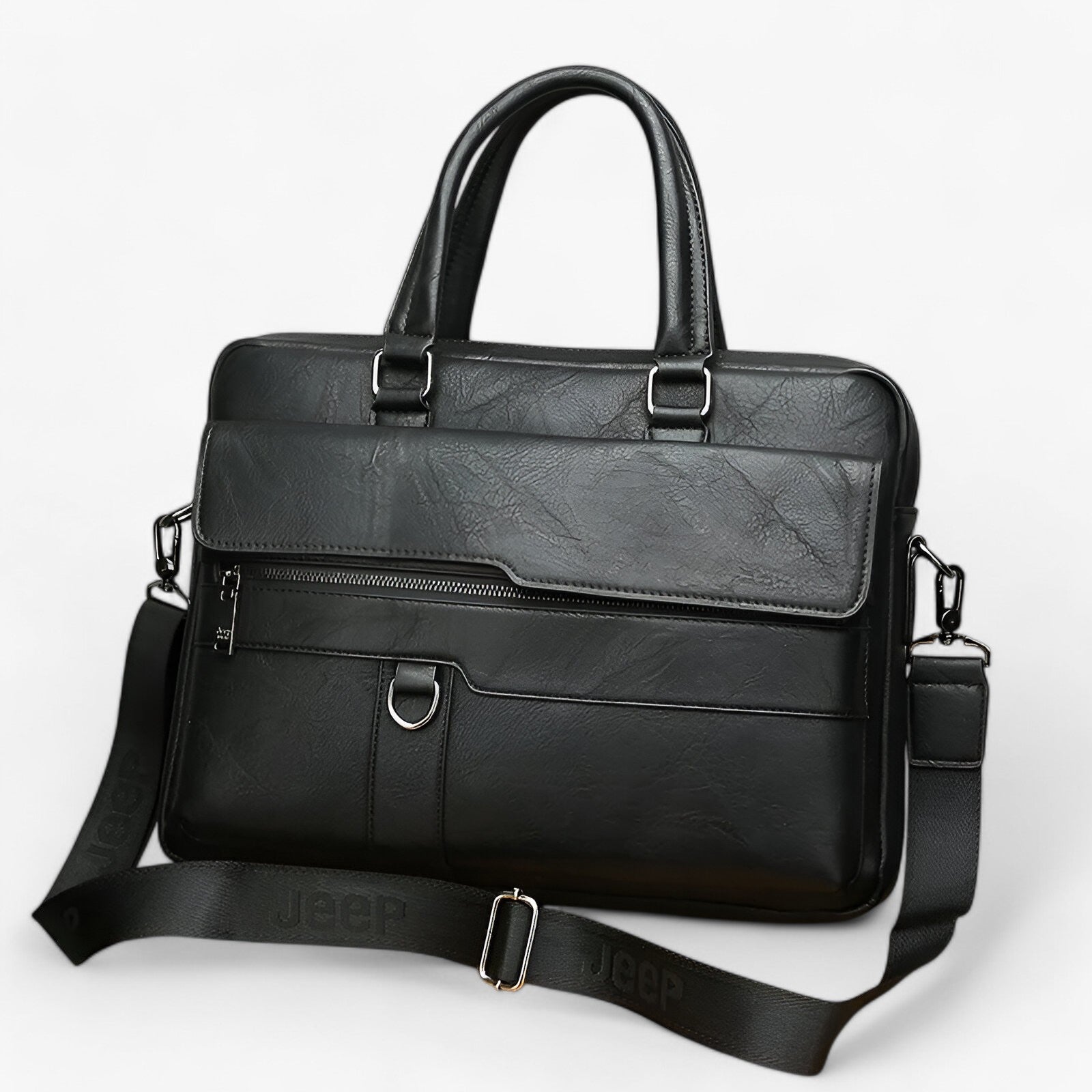 Liam | Luxe Retro Laptoptas voor Mannen - €25 : Liam | Luxe Retro Laptoptas voor Mannen in Zwart van Pantinoshop