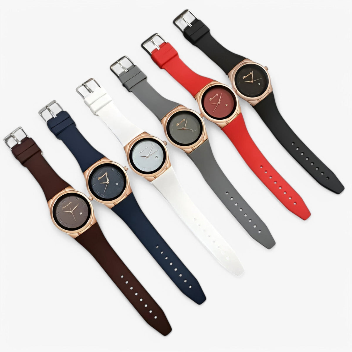 Sofia | Kwartsuur met sportieve siliconen band- €25 : Sofia | Kwartsuur met sportieve siliconen band in van Pantinoshop