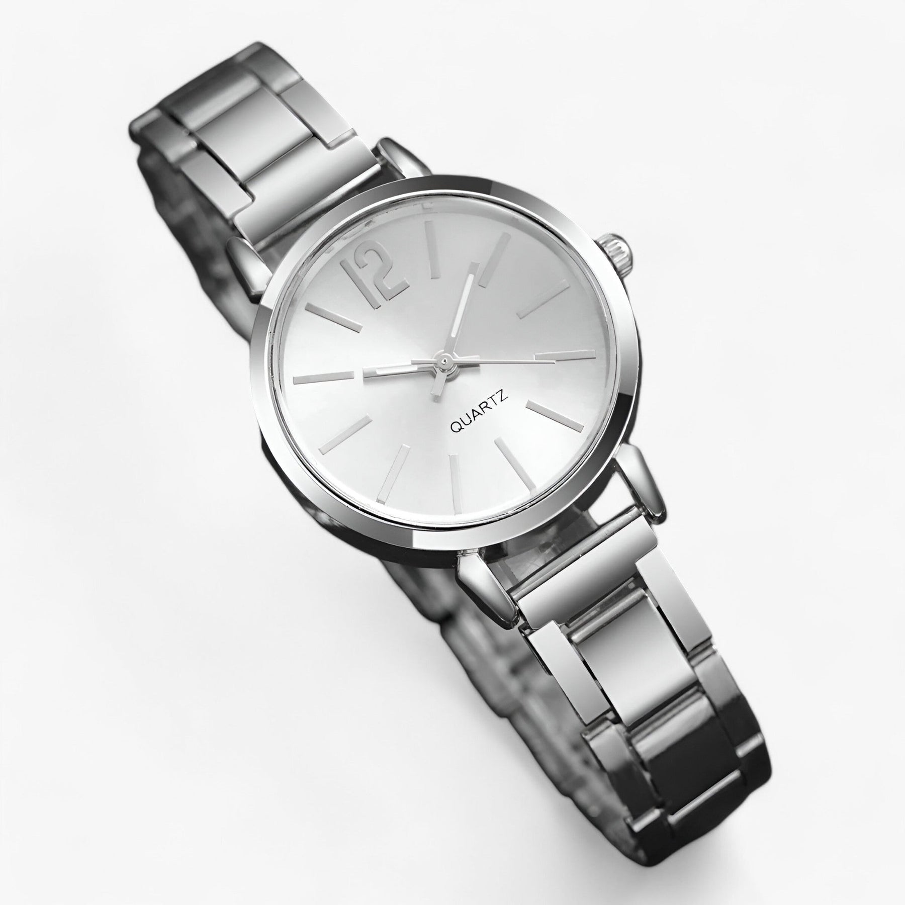 watches : Lorena | Elegant Dameshorloge Set – Stilet Roestvrij Staal & Armband in van Pantino