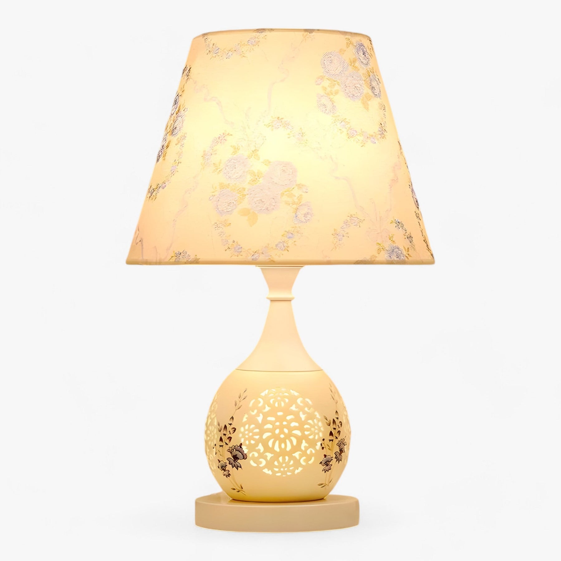 home & garden : EuroCrystal | Tafel lamp van kristal in Europese stijl - Elegante en romantische decoratieve verlichting voor nachtkastje in E van Pantinoshop