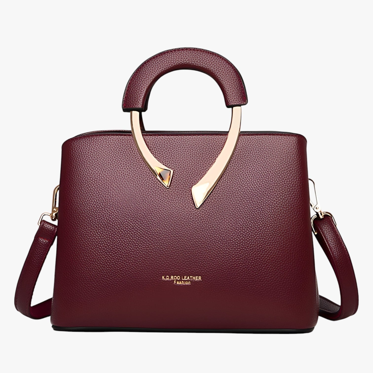 Elvira Luxe Leren Draagtas met Veelzijdig Ontwerp - €25 : Elvira Luxe Leren Draagtas met Veelzijdig Ontwerp in Bordeaux van Pantinoshop