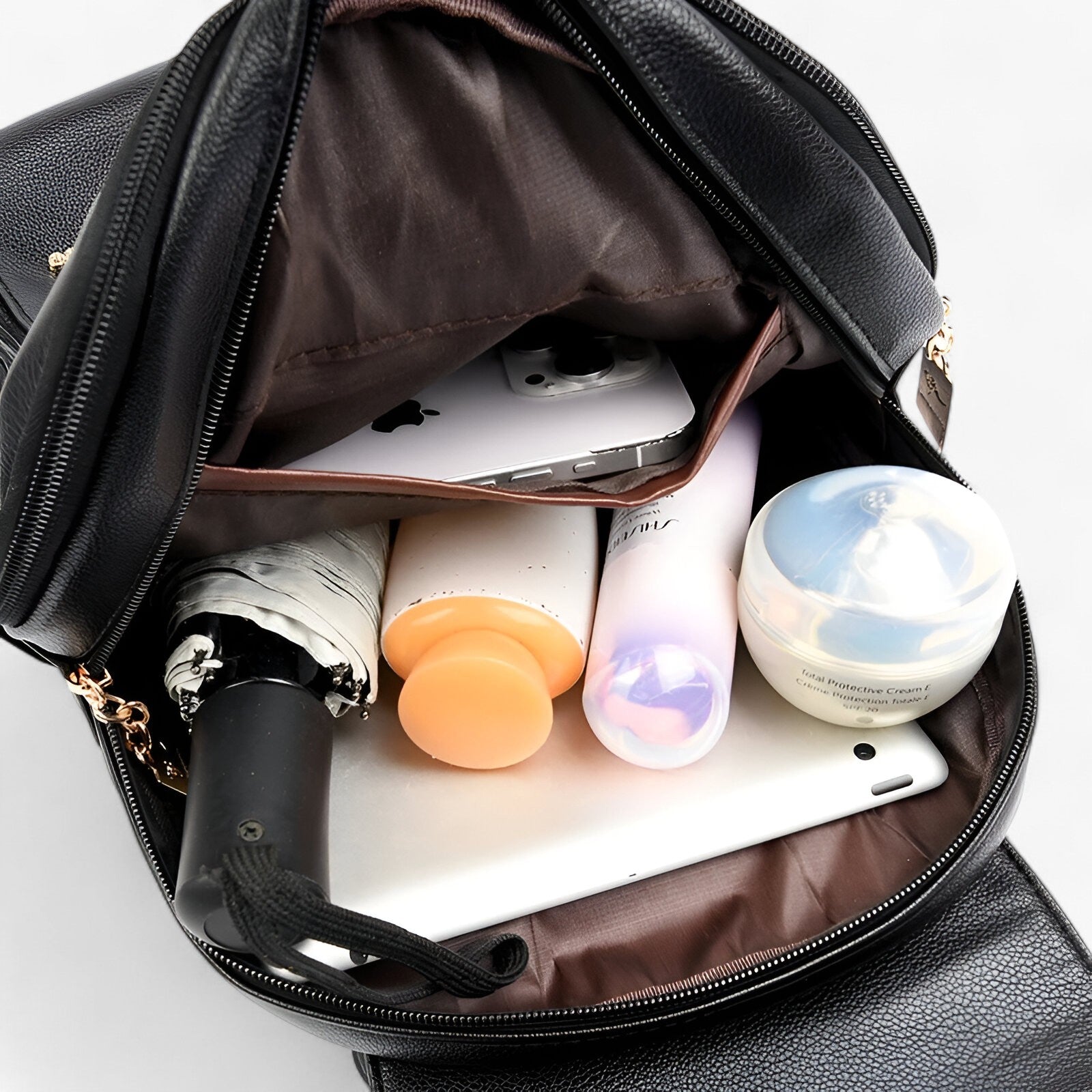 bags : Dana | Stijlvolle leren rugzak voor vrouwen - Perfect voor het dagelijks leven en reizen in van Pantinoshop