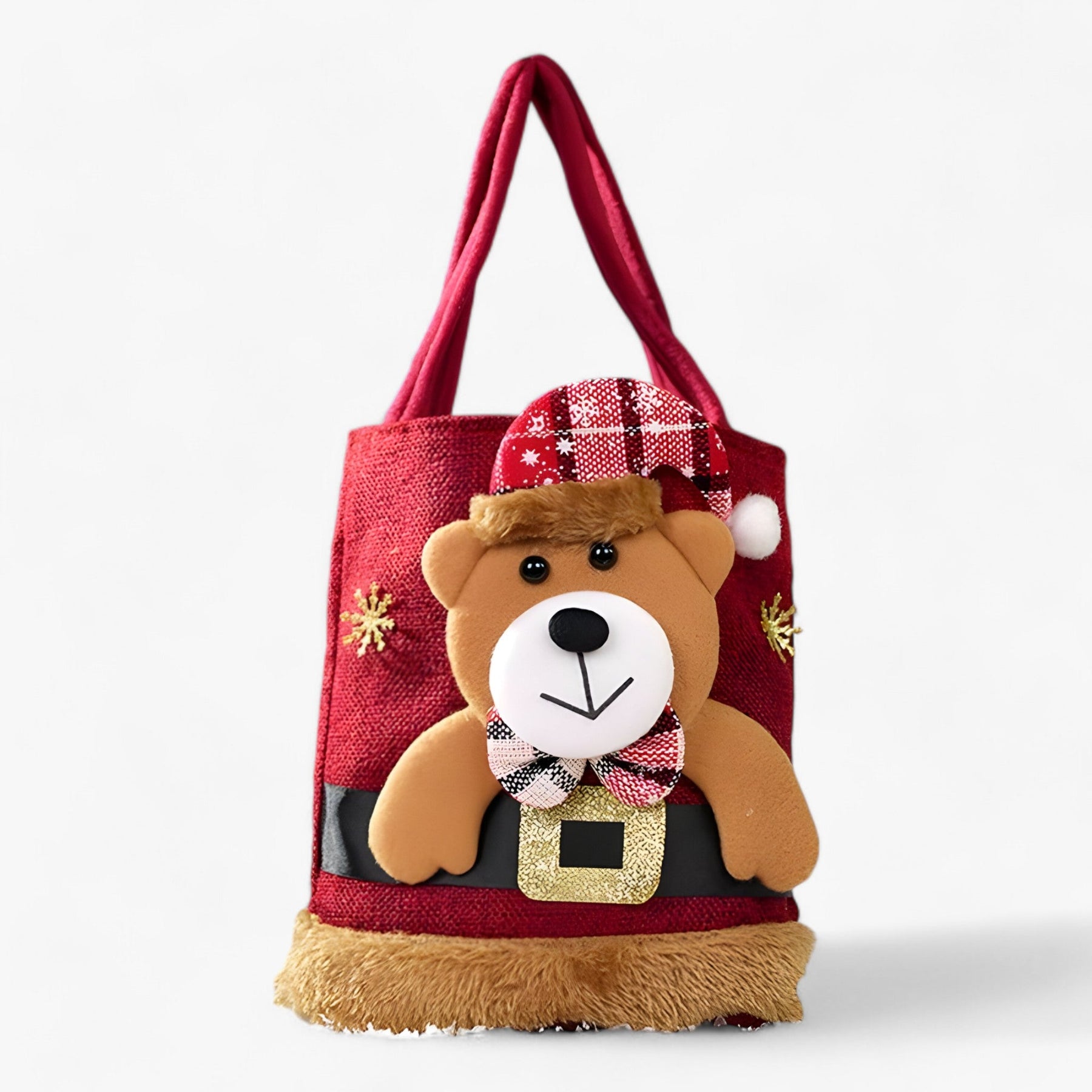 bags : KerstBeer | Kerstcadeauzakjes - Perfect voor het bewaren van uw feestelijke cadeaus en snoepjes in Beer 10 STUKS van Pantino