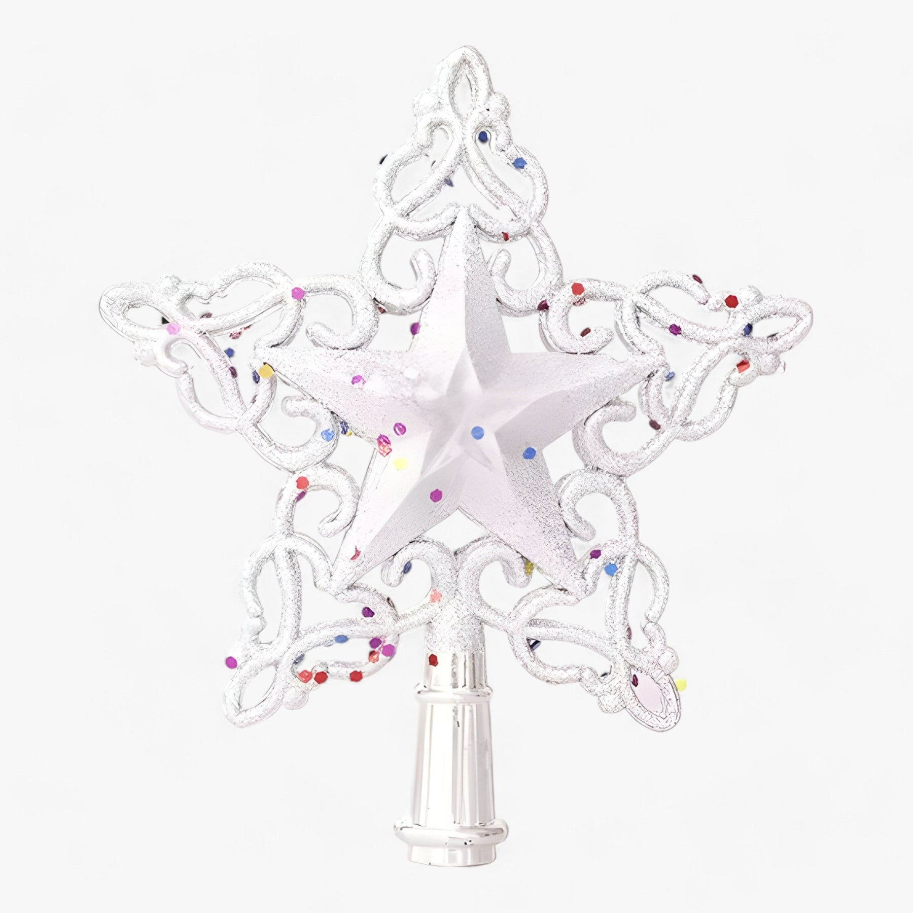 home & garden : Flake Star | Gouden en Zilveren Decoraties met Glitter – Verfraai uw Kerstboom in 6 van Pantinoshop