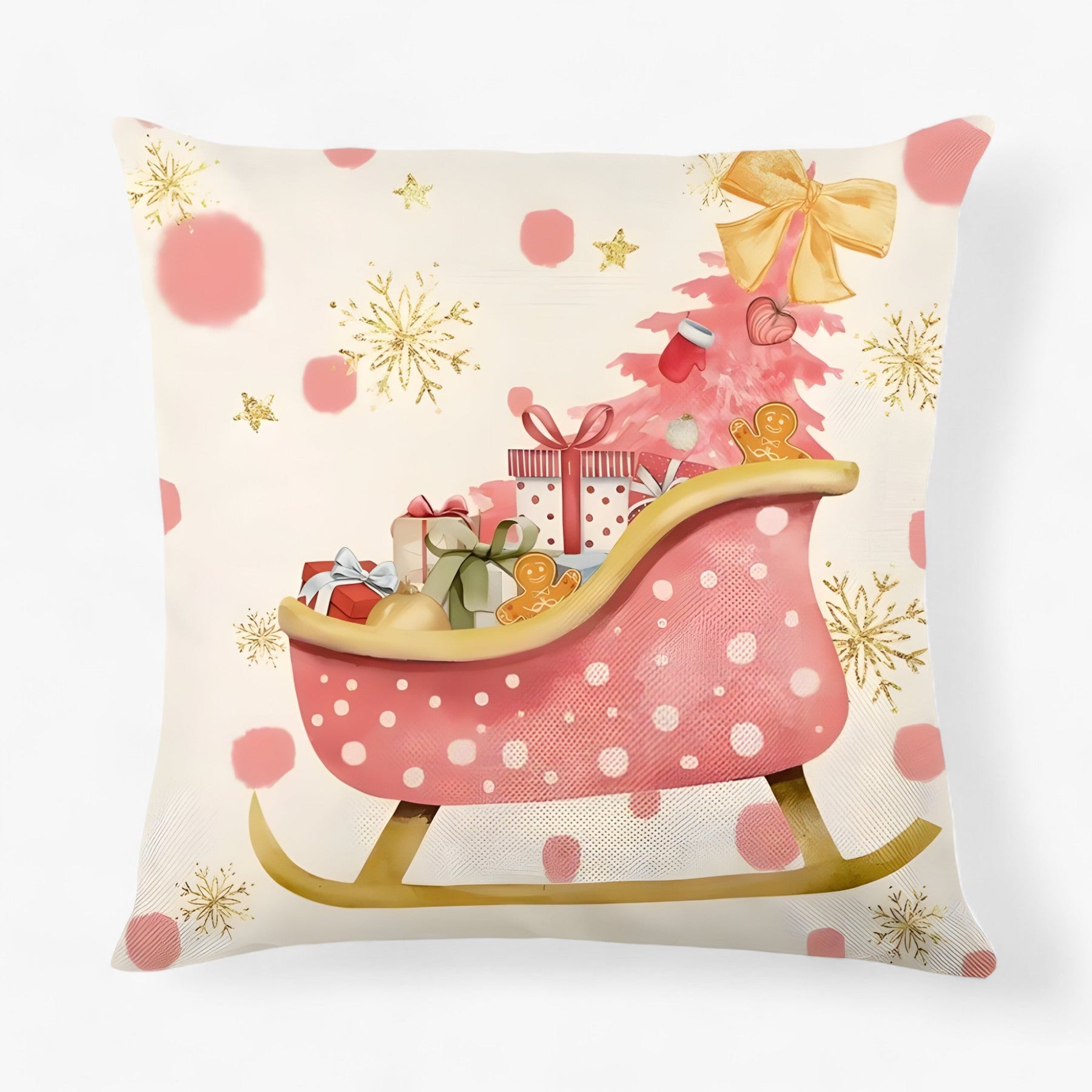 home & garden : Frosty | Housse de Coussin en Lin de Noël - Décor Festif et Confortable pour la Maison in 31 van Pantinoshop