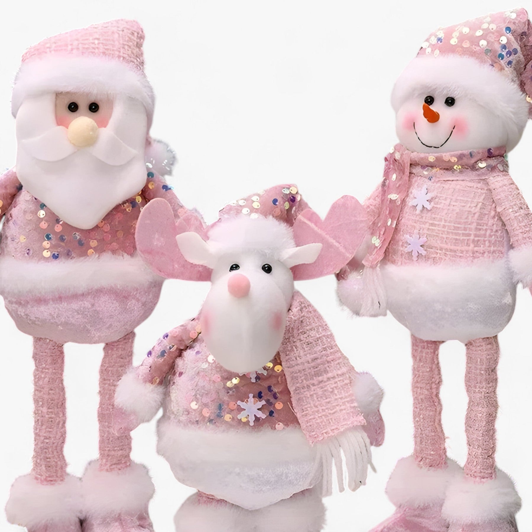 home & garden : Fantastische Winter | Kerstdecoraties Benodigdheden Sneeuwman Oude Roze - Voeg een Beetje Magie Toe aan Uw Interieur in van Pantinoshop
