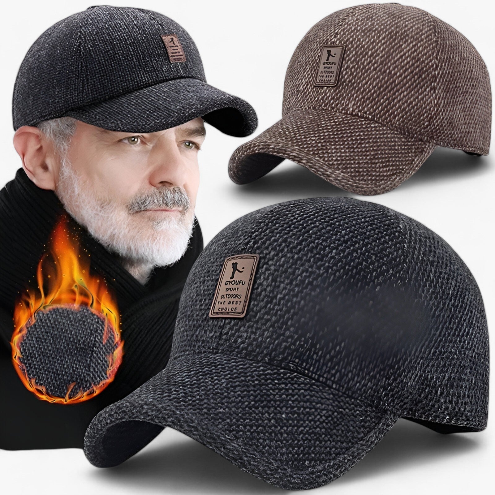 men's fashion : Amiel | Warme Wintercap met Oorkleppen in van Pantinoshop