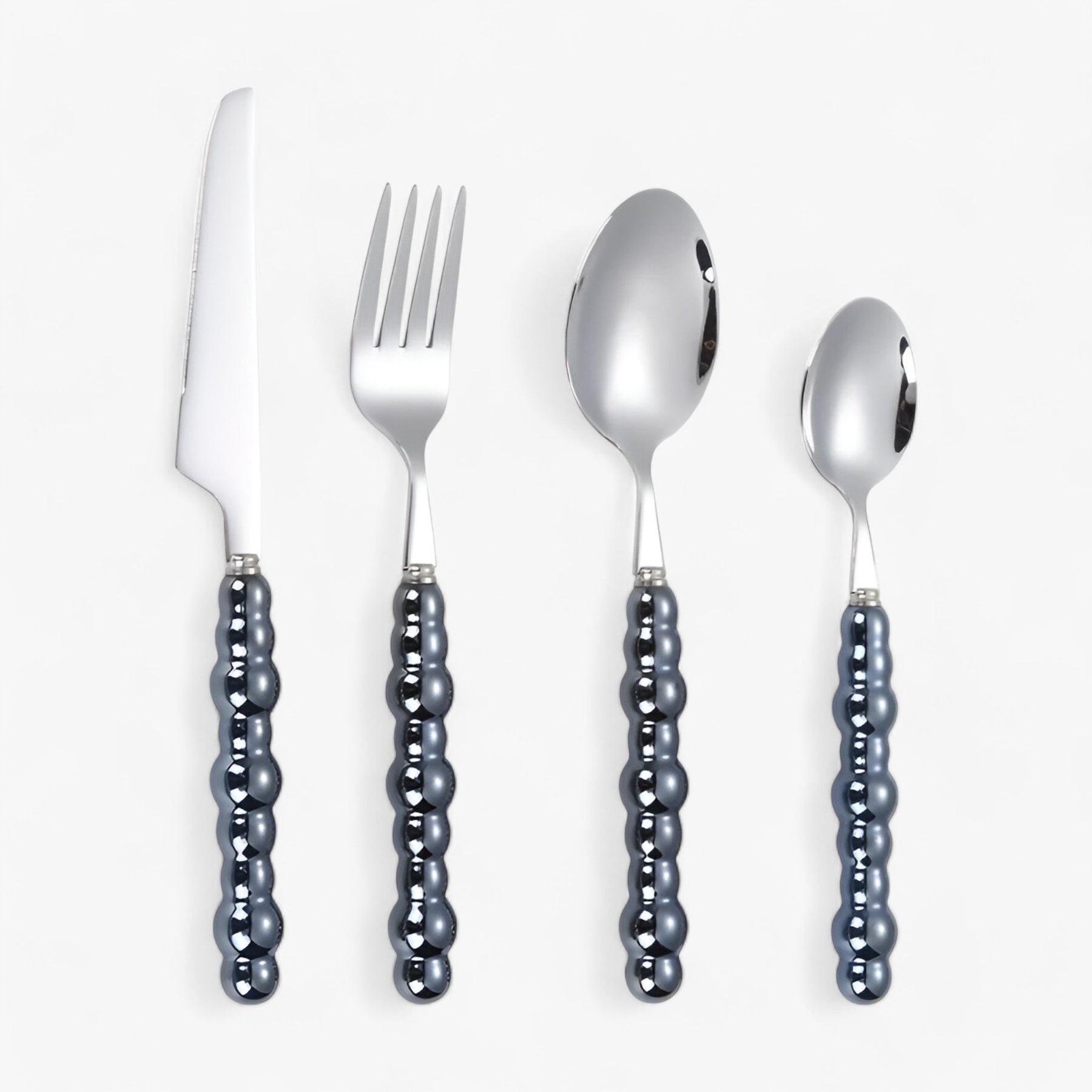 home & garden : LuxeDine | Parelbestek in Donkerblauw-4stuks van Pantinoshop