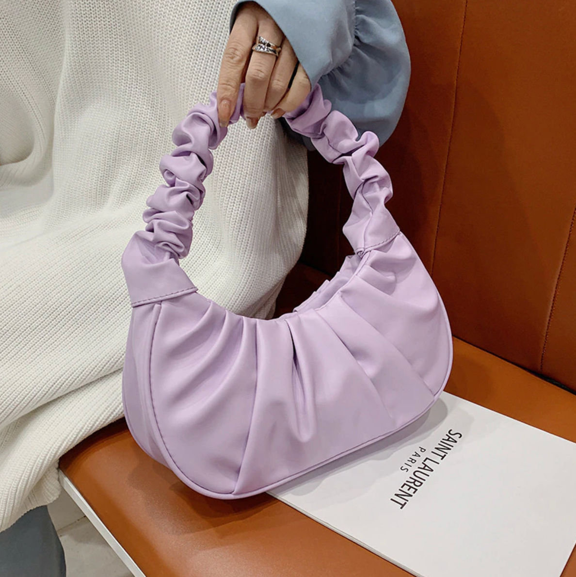 bags : Tatiana Elegante Handtas in Paars van Pantino