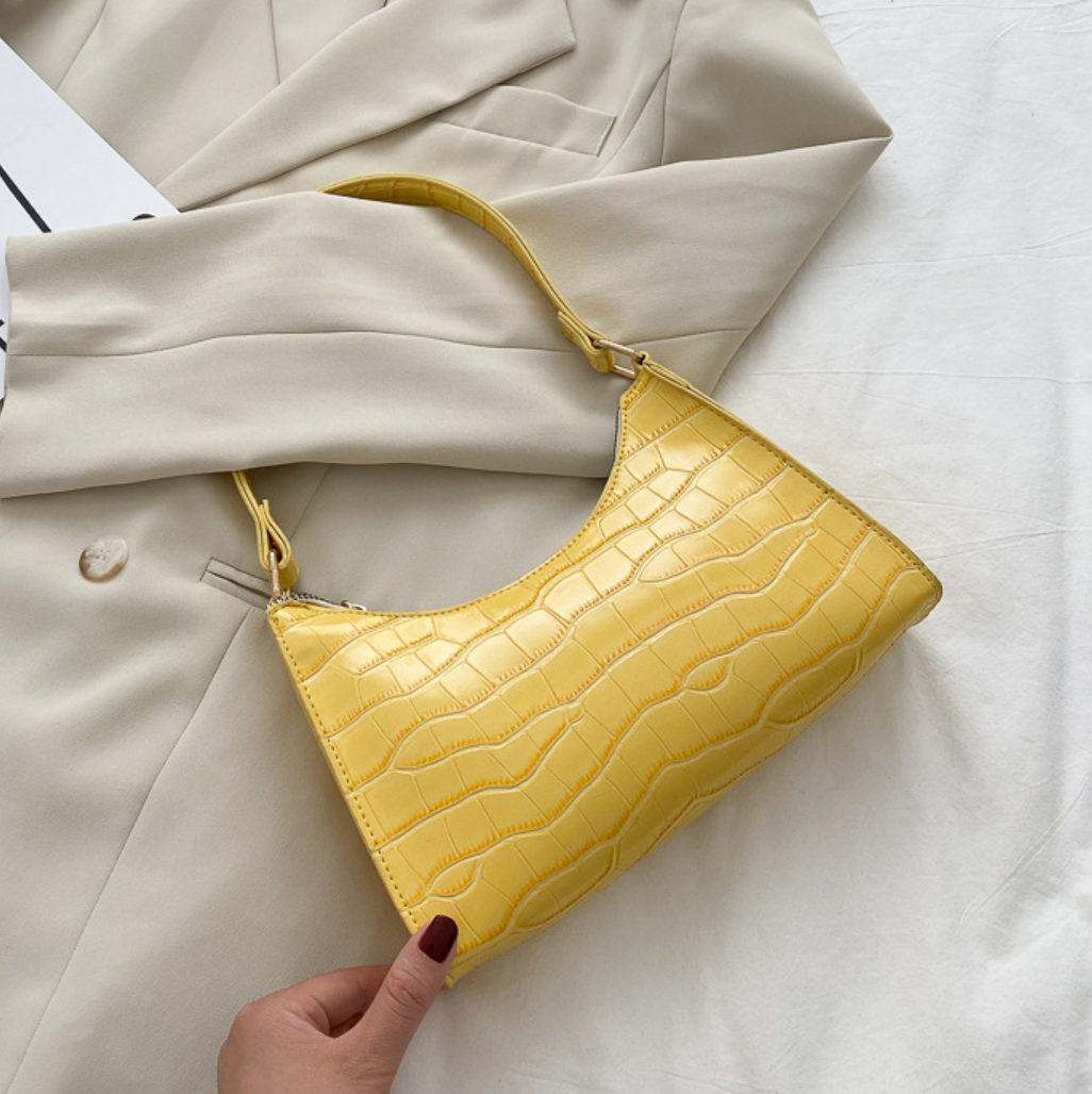 bags : Milou Luxe Leren Handtas in Geel van Pantino