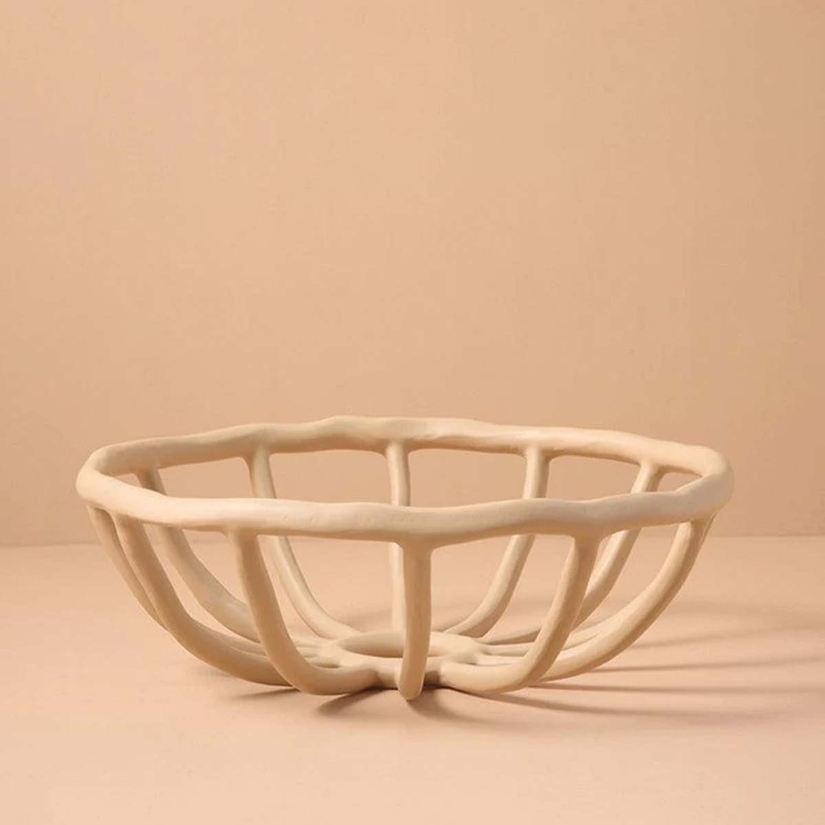 home & garden : Artistieke Resin Fruitschaal met Elegant Ontwerp in Turtledove van Pantinoshop