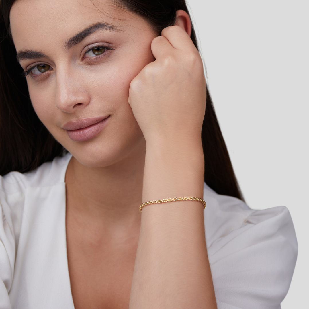 accessories : Twisted 18K Armband in van Pantino