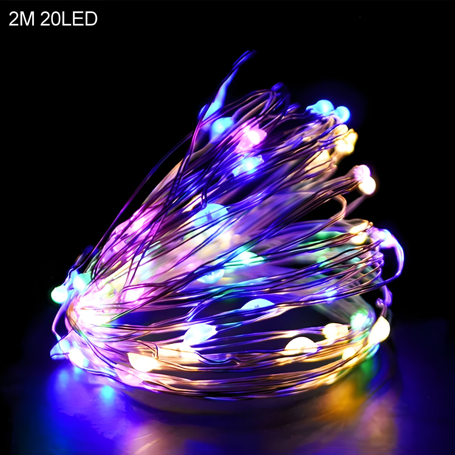 home & garden : TwinkleLights | LED Lichtslinger 20LED - Verlicht Uw Feesten met de Kerstman en Sneeuwvlokken in 2m multicolor van Pantinoshop