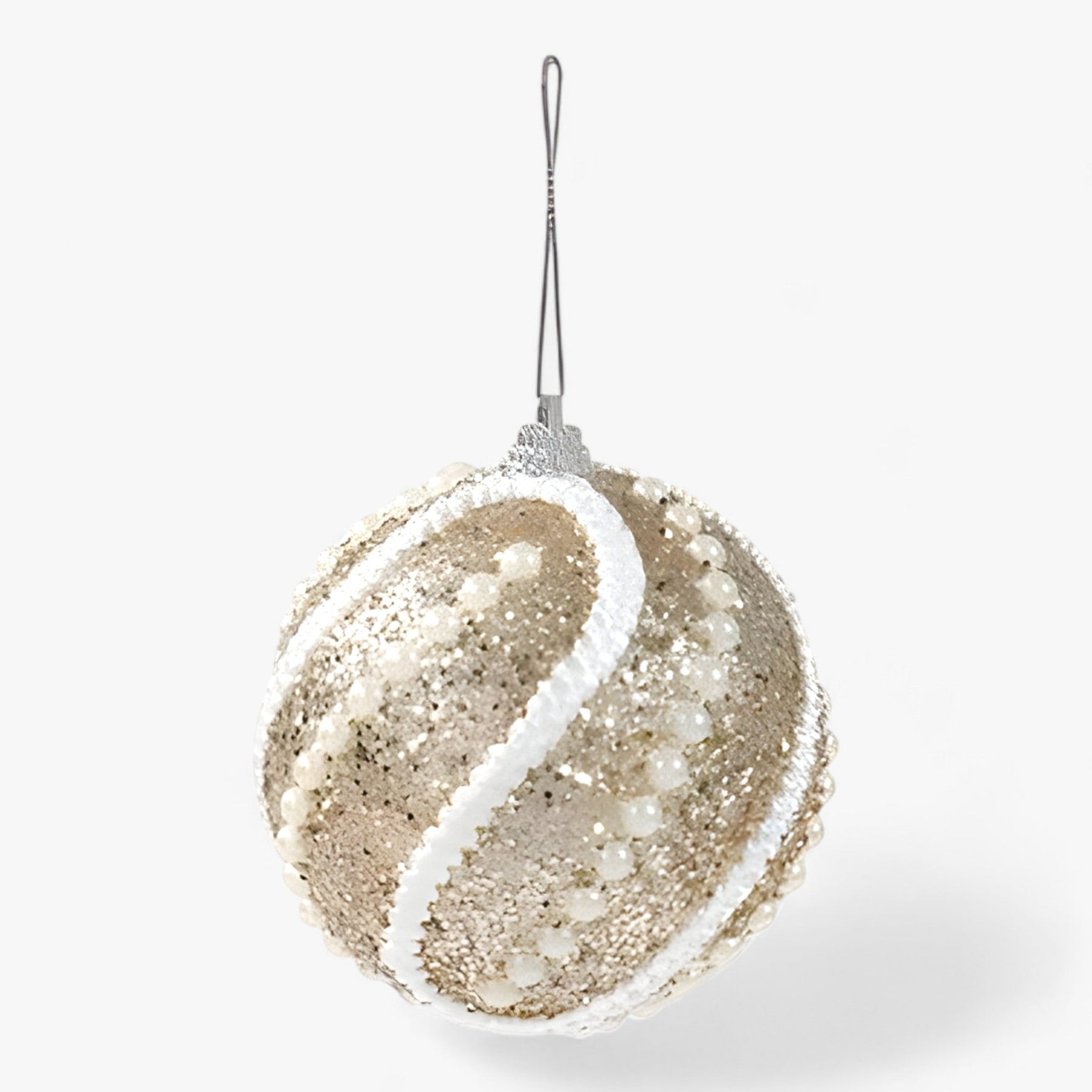 home & garden : Vela | kerstornamenten in ballen - Elegante hangende boomdecoratie in Goud van Pantino