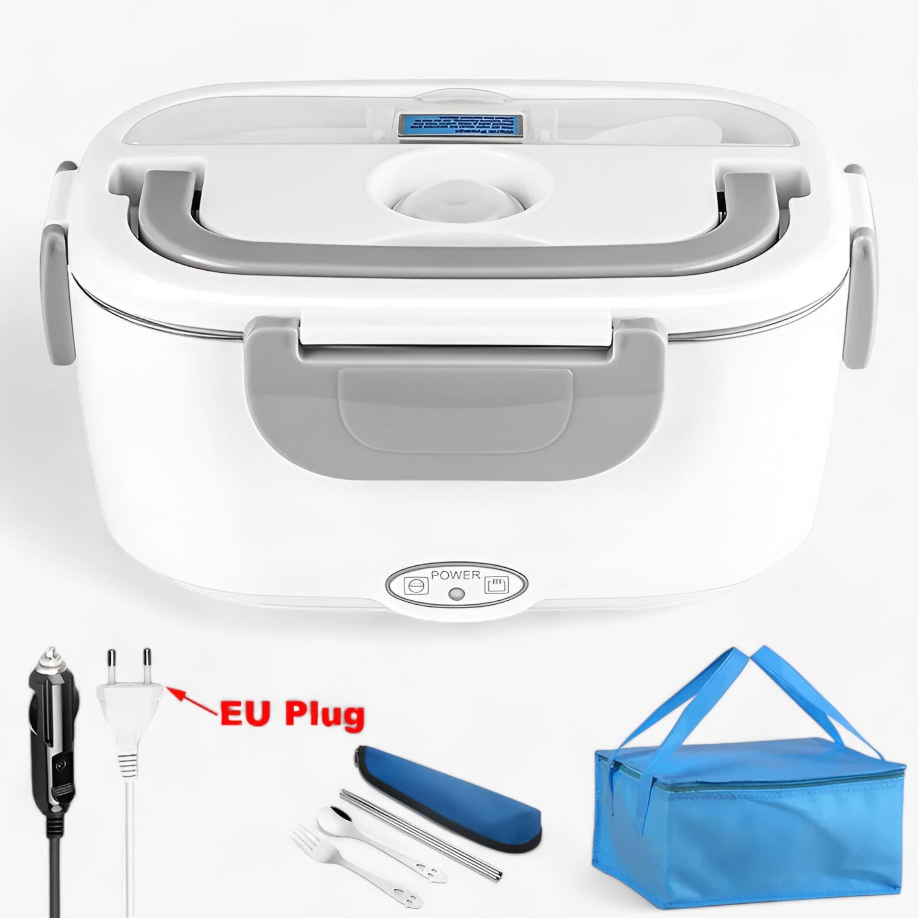 gadgets : FreshHeat | Elektrische Lunchbox - Draagbare voedsel verwarmers voor kantoor en school in Auto-lader en EU-stekker - tas van Pantinoshop