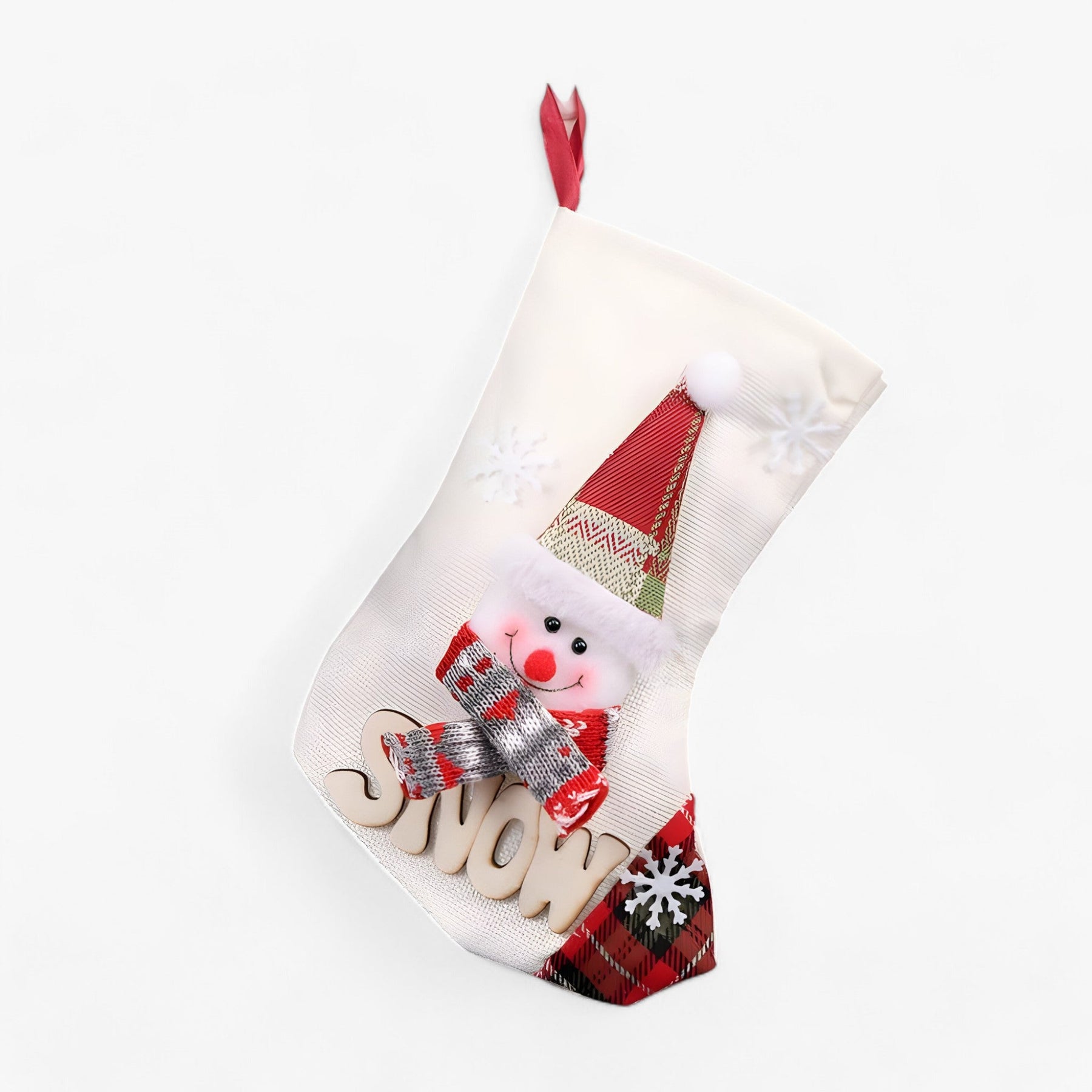 home & garden : Amma | Kerstklaar Sokken Sneeuwman - Feestelijke Decoratie voor het Huis in Beige van Pantinoshop