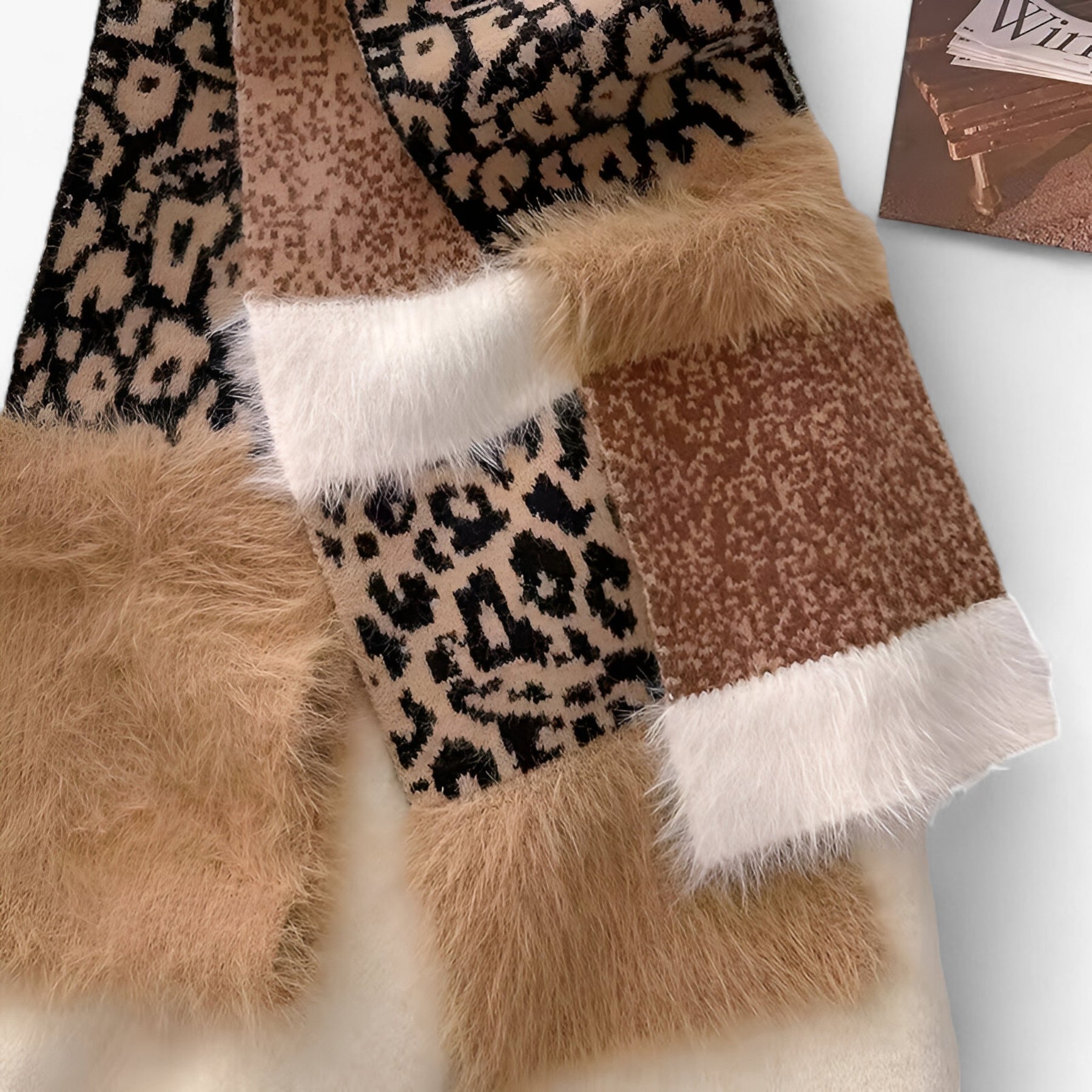 Leonie | Luipaard Breisjaal – Warme en Stijlvolle Must-Have - €25 : Leonie | Luipaard Breisjaal – Warme en Stijlvolle Must-Have in van Pantinoshop