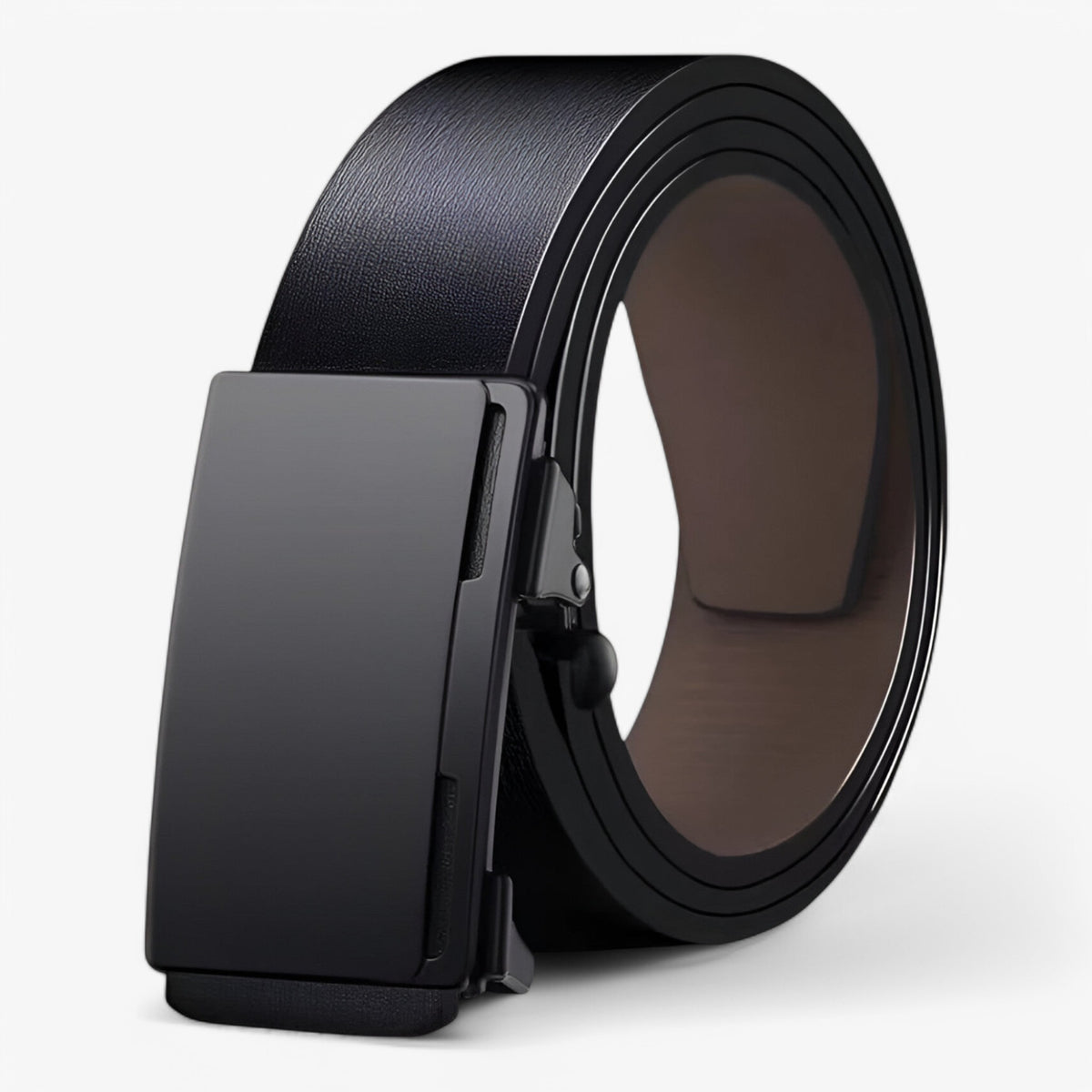 men's fashion : Leren Heren Riem Zwart in Zwart 2 van Pantino