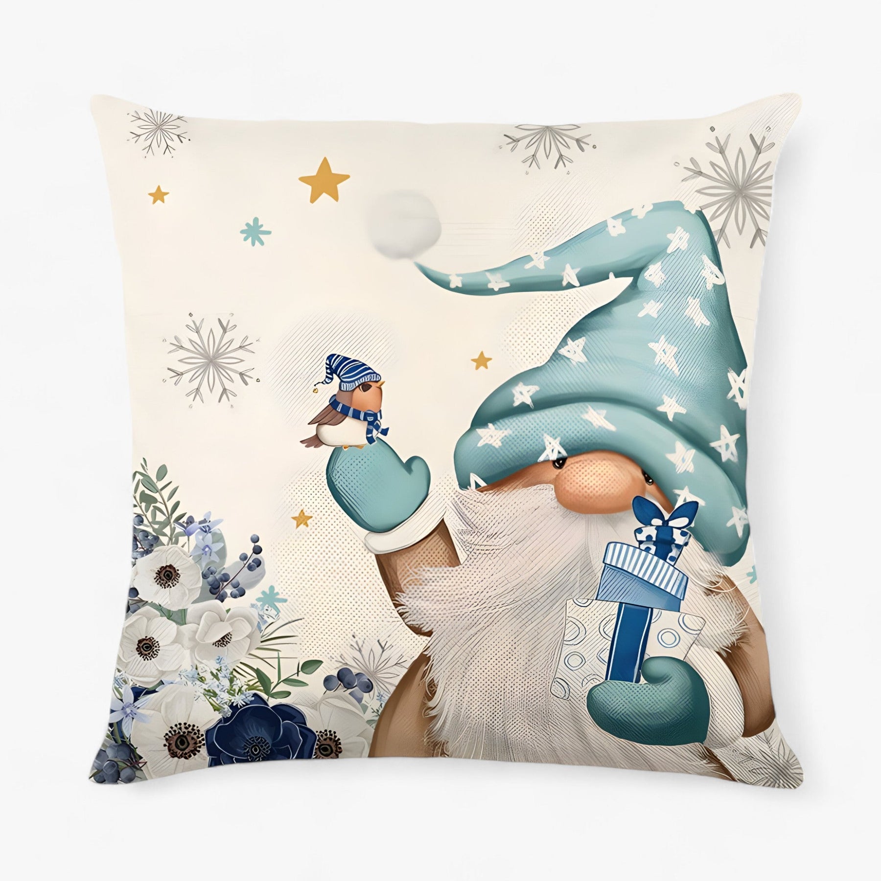 home & garden : Frosty | Housse de Coussin en Lin de Noël - Décor Festif et Confortable pour la Maison in 22 van Pantinoshop