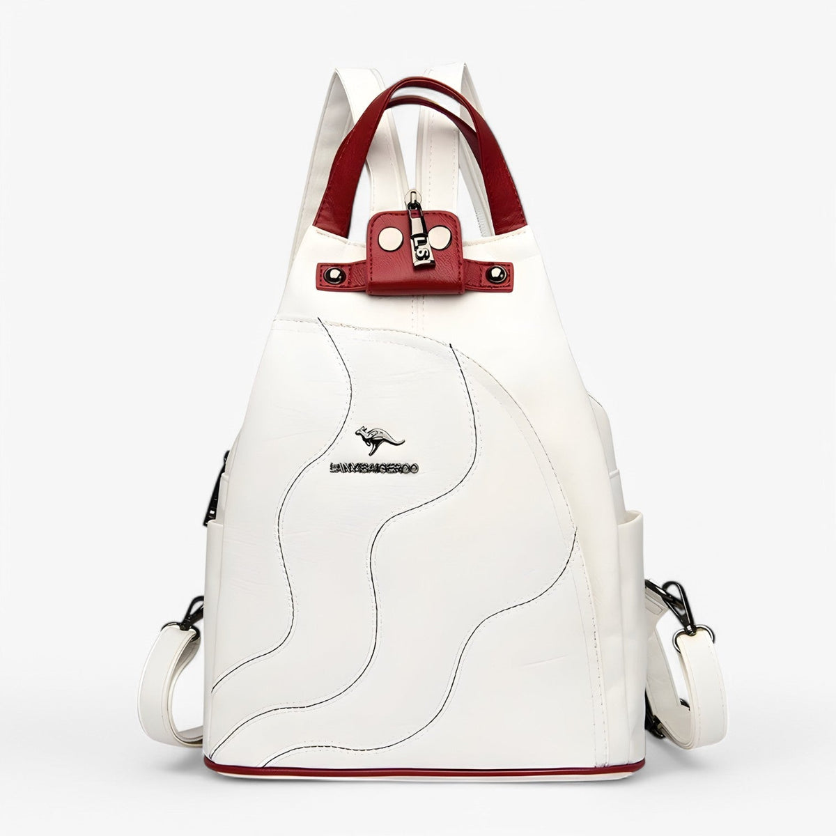 bags : Aubree | Elegante lederen rugzak - Ruim, veilig en perfect voor op reis in van Pantinoshop