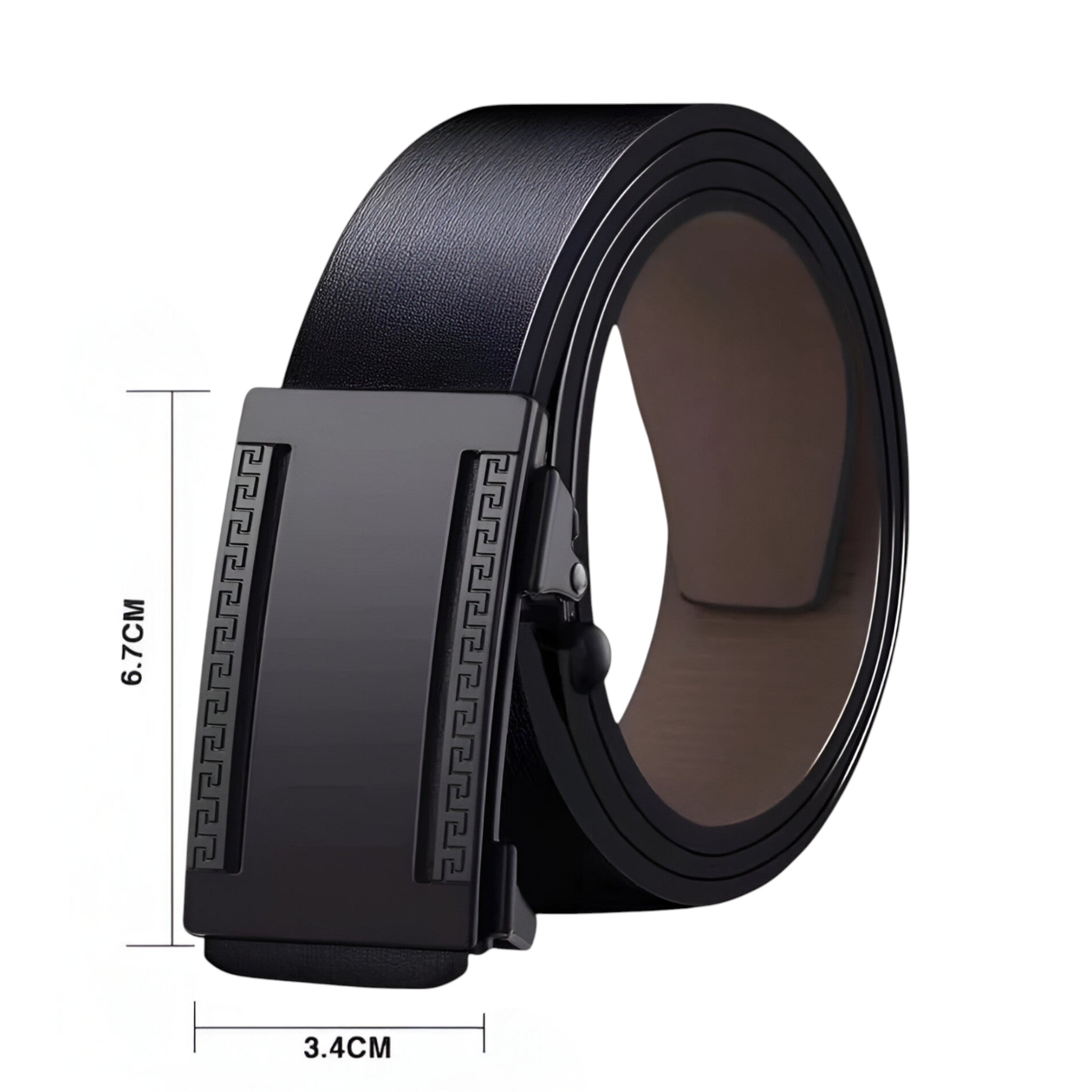 men's fashion : Leren Heren Riem Zwart in van Pantino