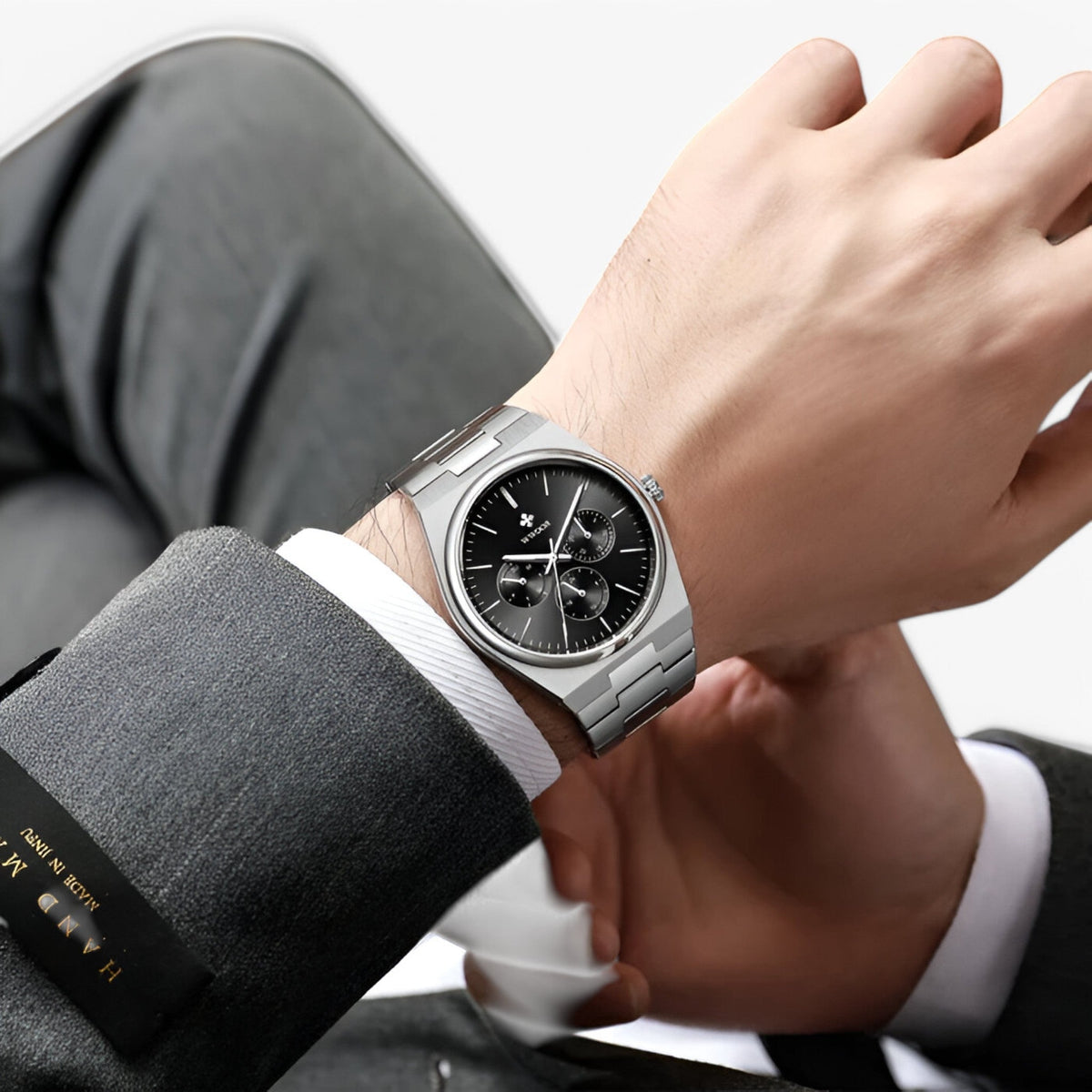 watches : Lorcan | Stalen horloge met saffierglas in van Pantinoshop