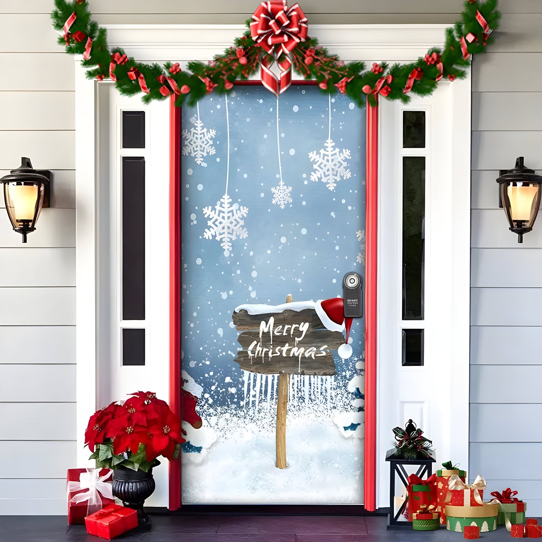 home & garden : HolidayCheer | Kerst Achtergrondbanner van Polyester - Creëer een Feestelijke Sfeer voor Uw Decoraties in Stijl-11 van Pantinoshop