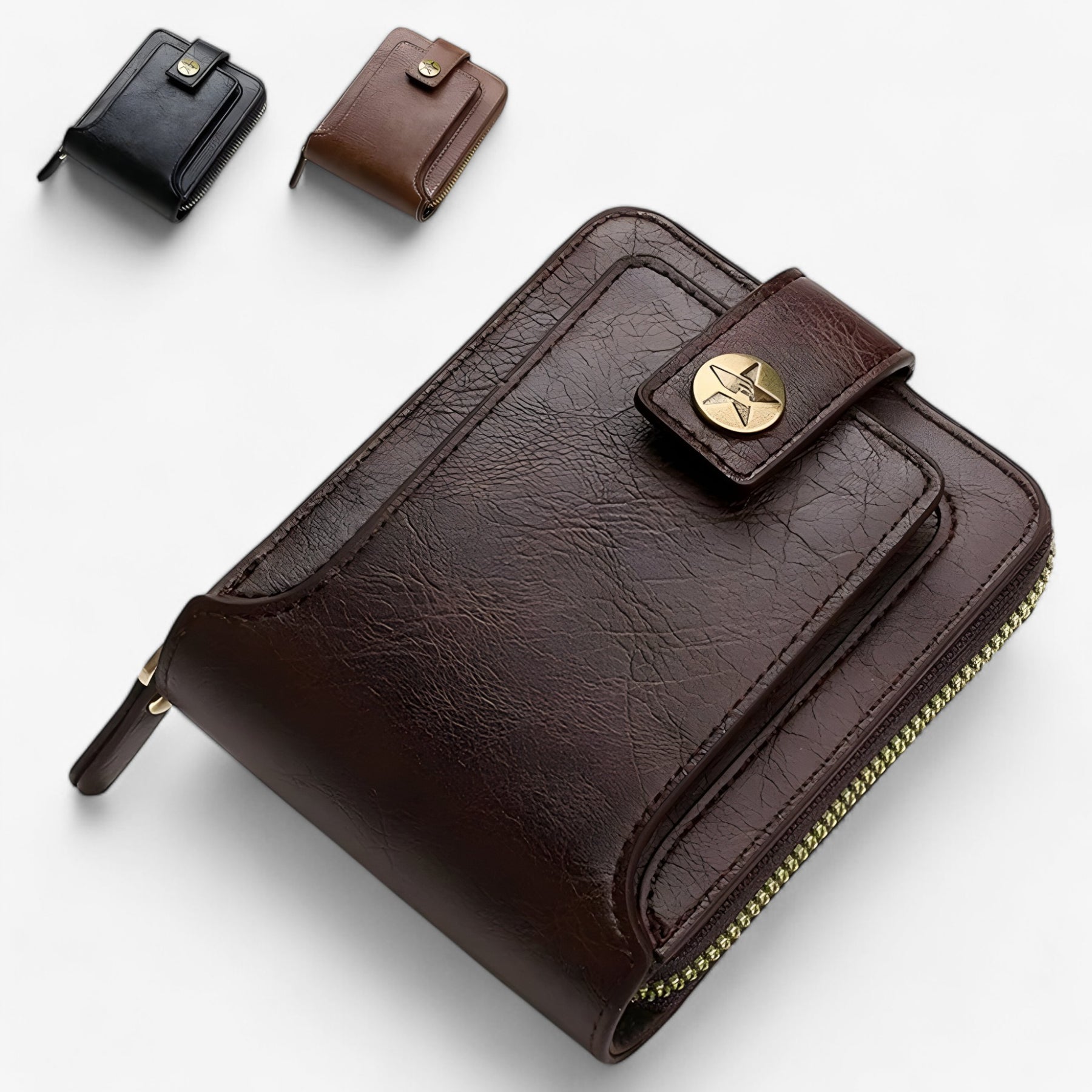 bags : Luca | Vintage Portemonnee | Duurzaam PU Leer in van Pantinoshop
