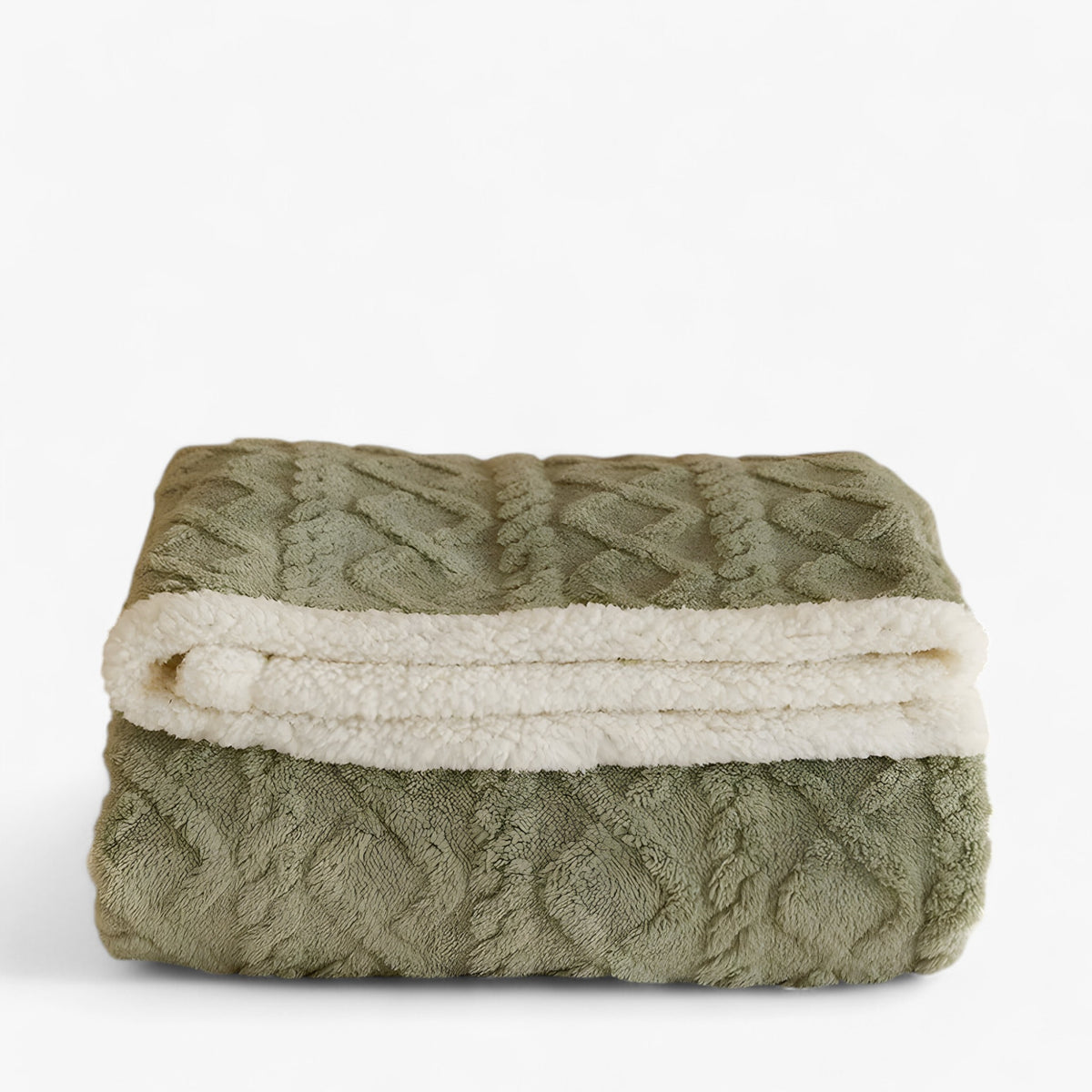 home & garden : Ella | Multifunctionele Koraalfleece Deken - Zacht en Praktisch voor Elk Moment in Groen van Pantinoshop