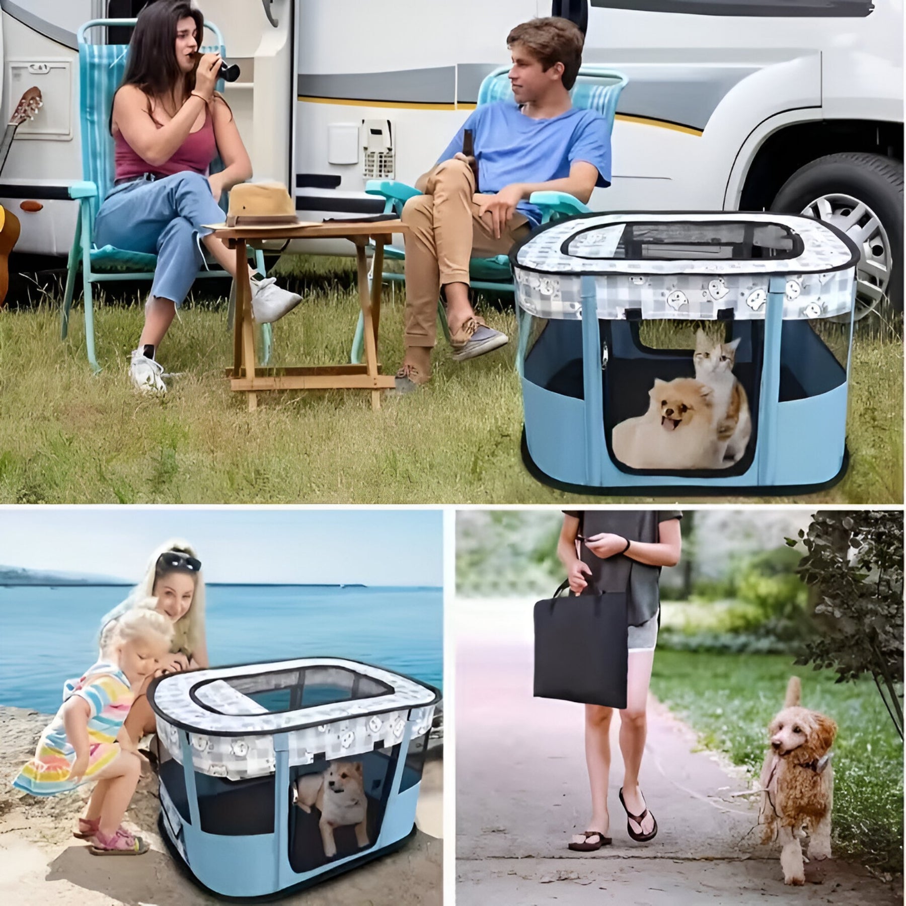 pets : Caro Crate | Draagbare Opvouwbare Dierenbox in van Pantinoshop