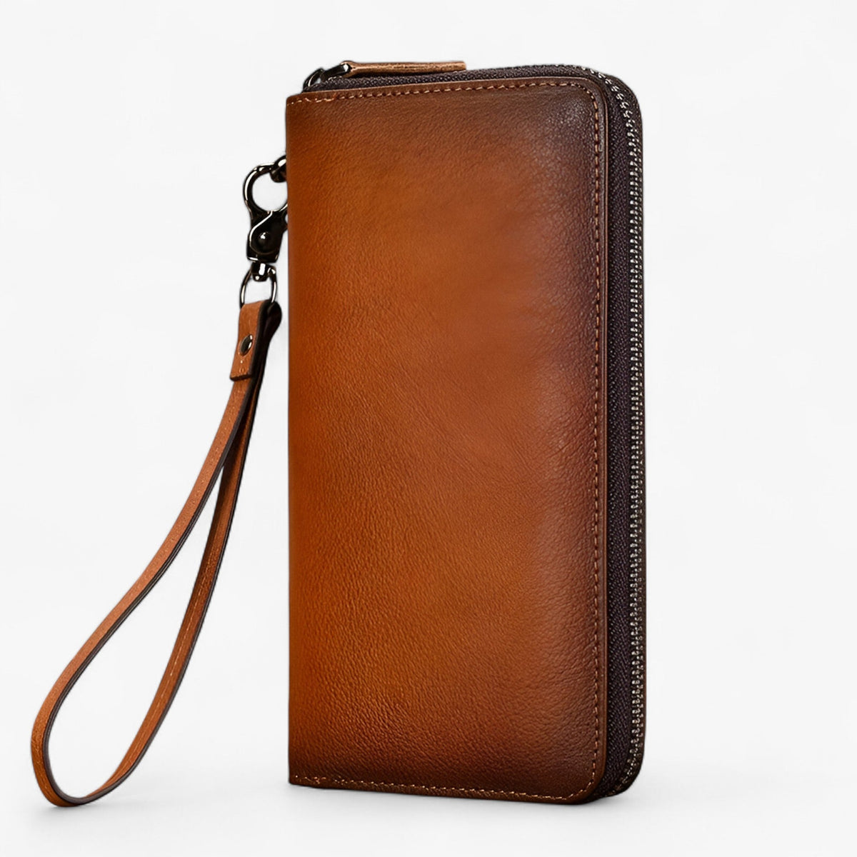 bags : Lang Leren Portemonnee voor Mannen in Bruin van Pantinoshop