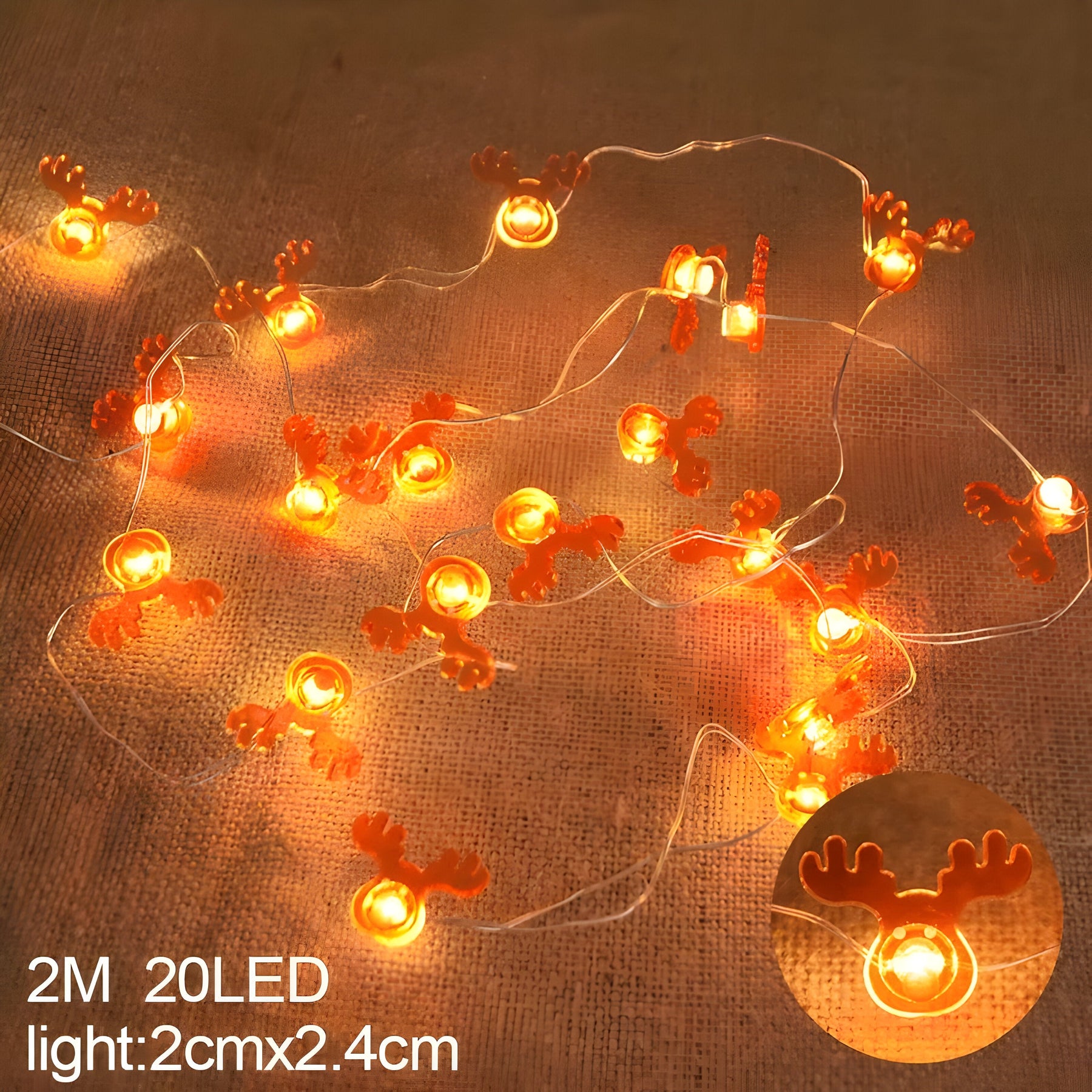 home & garden : TwinkleLights | LED Lichtslinger 20LED - Verlicht Uw Feesten met de Kerstman en Sneeuwvlokken in Elk van Pantinoshop