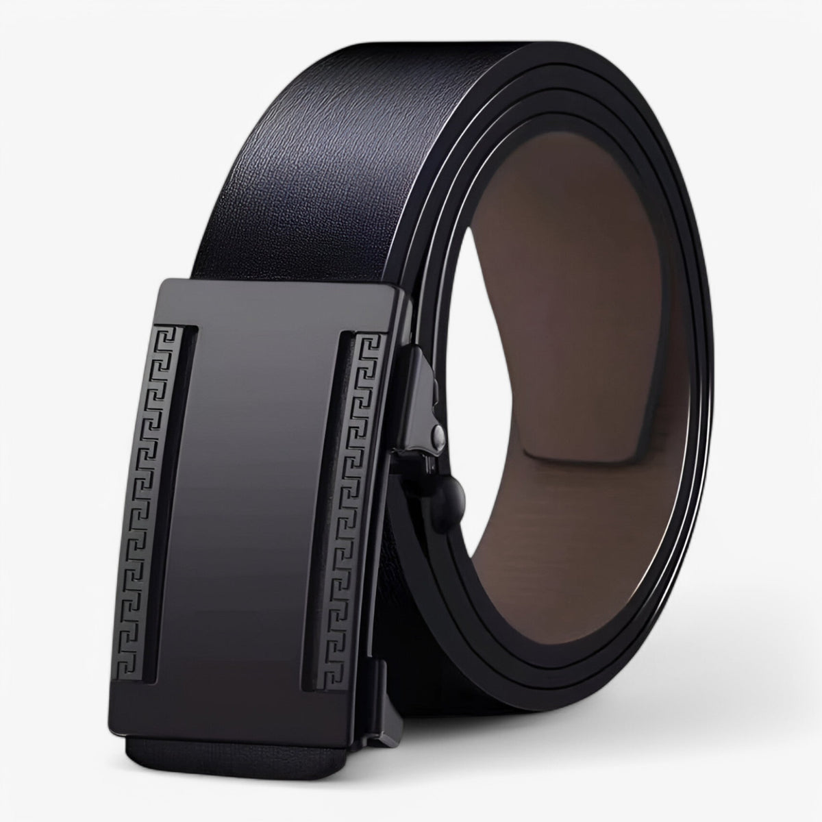 men's fashion : Leren Heren Riem Zwart in Zwart 1 van Pantino