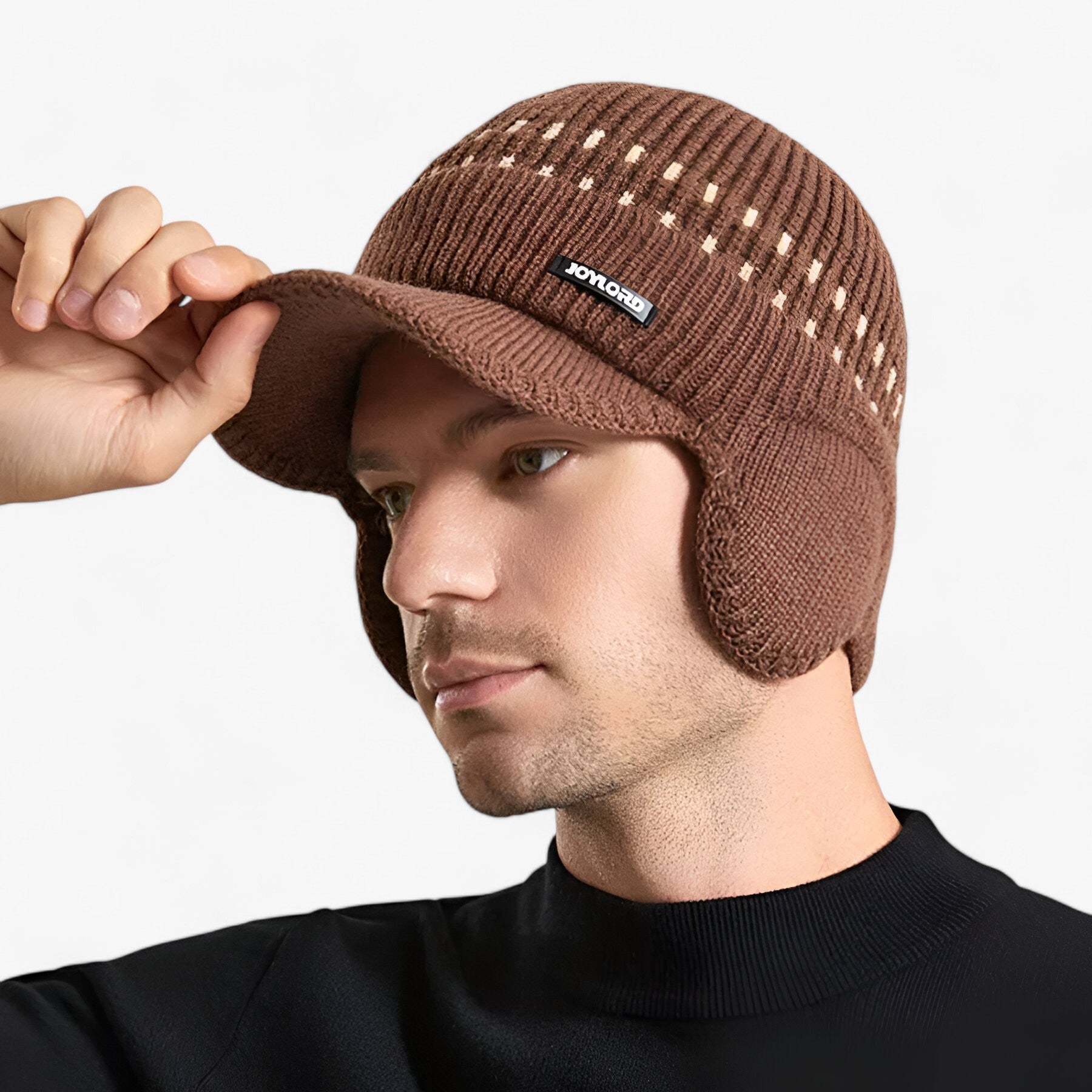 men's fashion : Kevin | Warme Stijl - Gebreide Cap met Oorflappen in van Pantinoshop