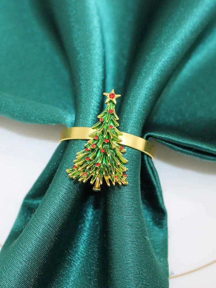 home & garden : Vakantie Elegantie | 6 Kerstservettenringen met Dennenappels - Perfect in 3 van Pantinoshop