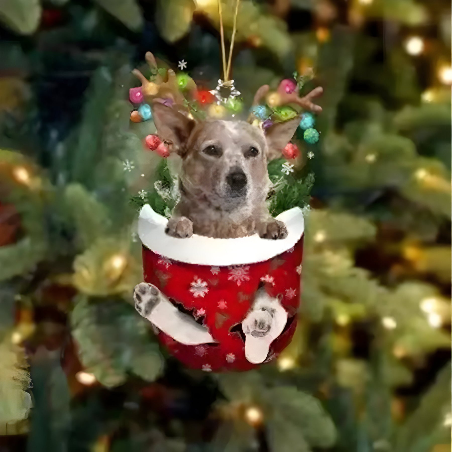 pets : Schattige Pupp Decoratie | Kerstboom Hangertje Hond - Feestelijke Charme en Cadeau voor Hondenliefhebbers in Stijl Aa van Pantinoshop