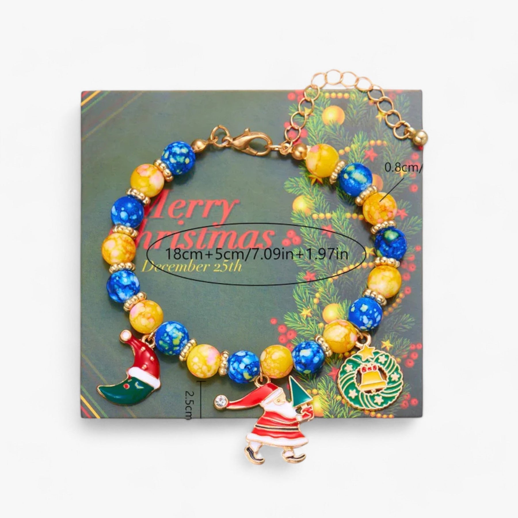 accessories : Feestelijke Sieraden | Armbanden van Rode en Groene Harsparels – Trendy Kerstaccessoires voor Mannen en Vrouwen in 10 van Pantinoshop