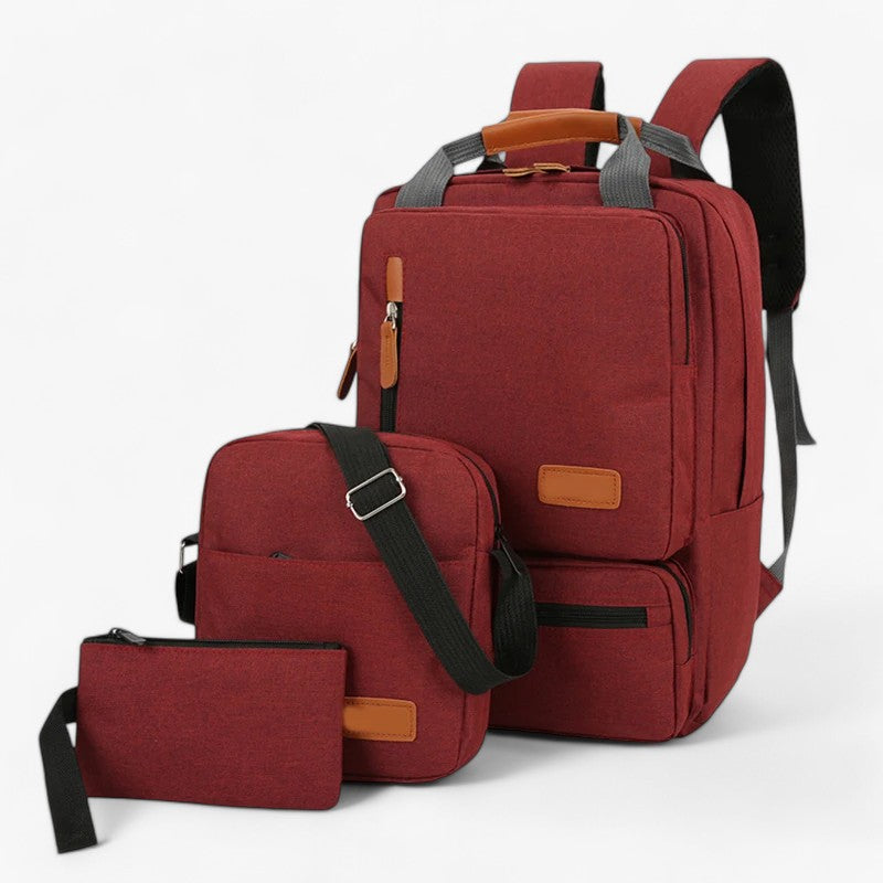bags : Roxy | Set van rugzakken - Stijlvol en veelzijdig in rood van Pantinoshop