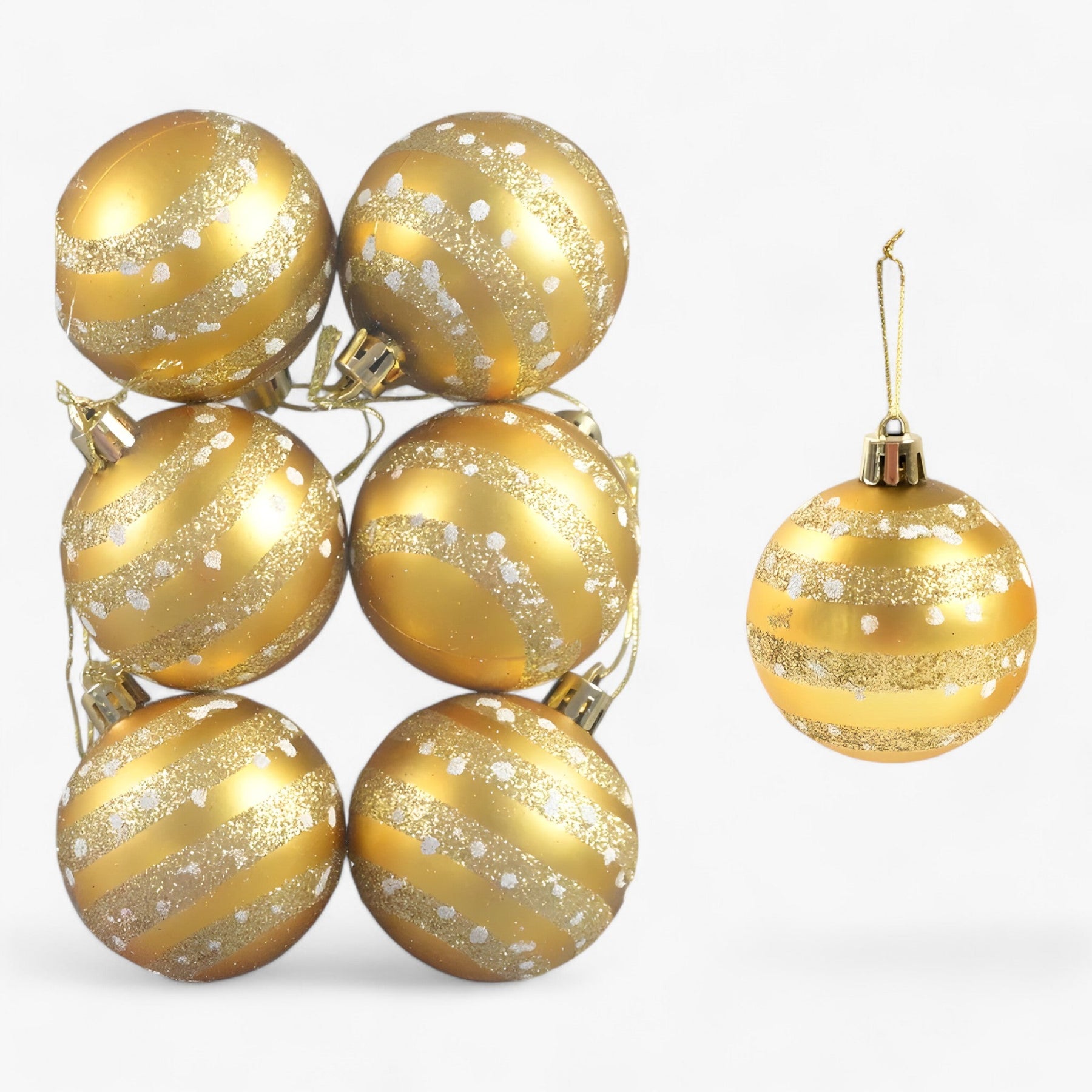 home & garden : Kerstmis | 6 stuks kerstballen - ideale decoratie voor de boom in E 6cm van Pantinoshop